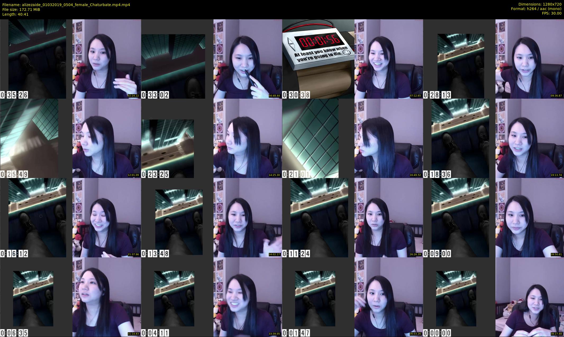 alizezaide — 41 minute Chaturbate female cam show recording, 720p, Mar 1, 2019