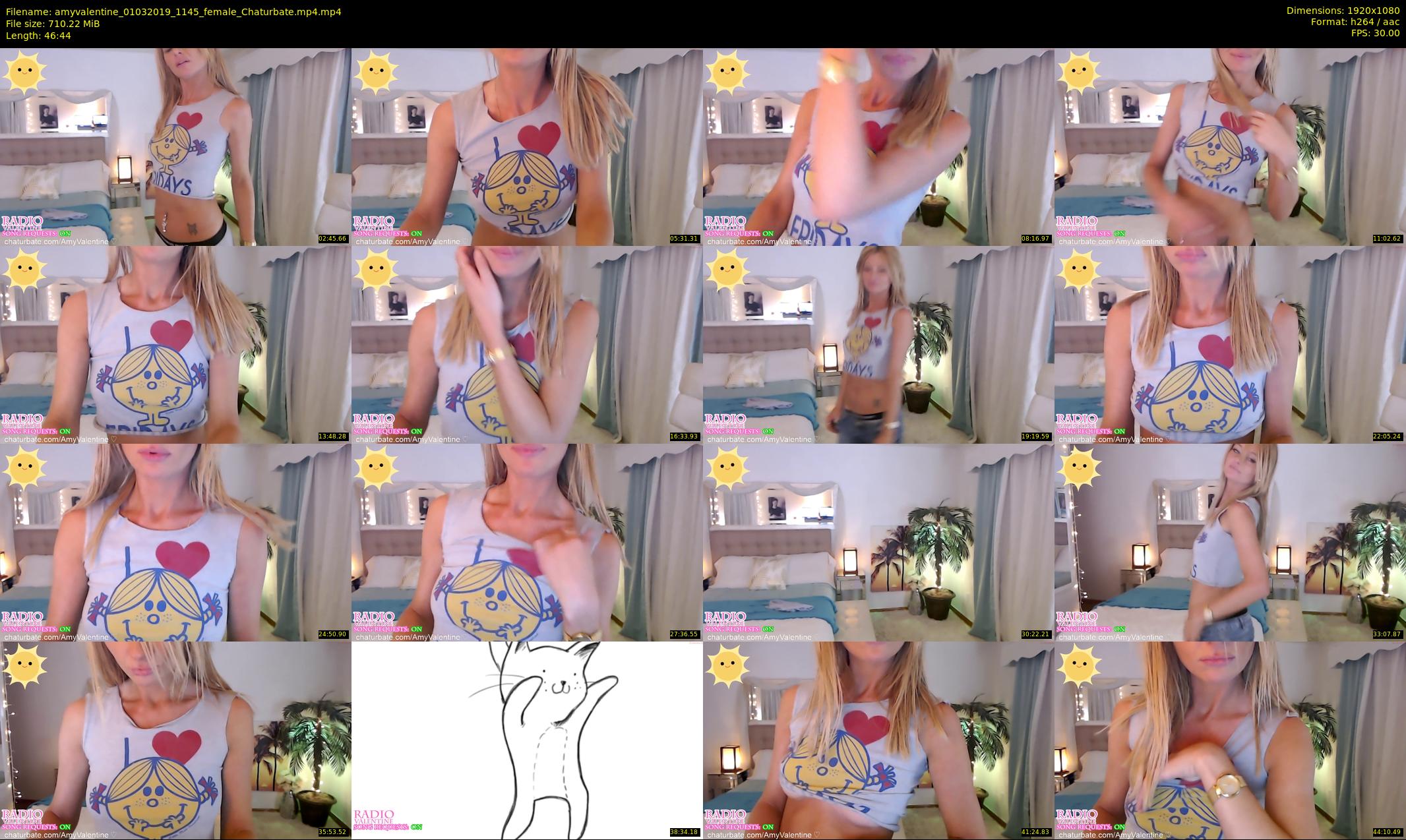 amyvalentine — 47 minute Chaturbate female cam show recording, 1080p, Mar 1, 2019