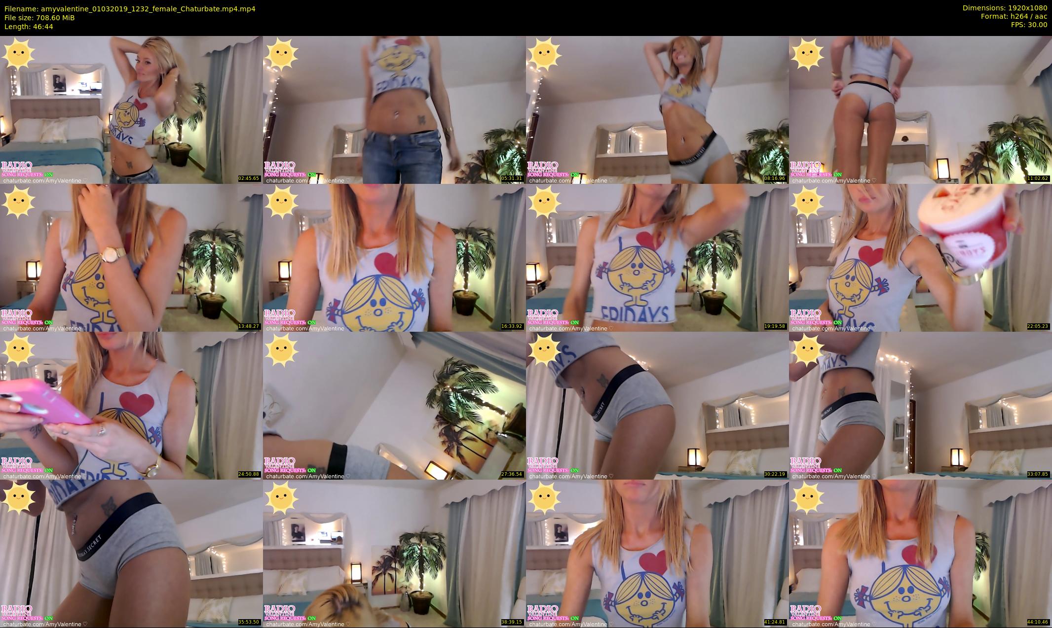 amyvalentine — 47 minute Chaturbate female cam show recording, 1080p, Mar 1, 2019
