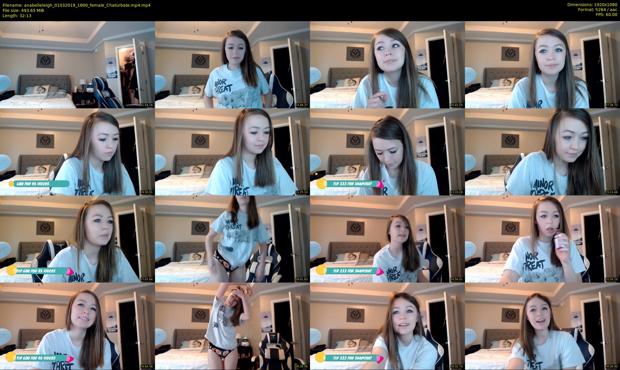anabelleleigh — 33 minute Chaturbate female cam show recording, 1080p, Mar 1, 2019