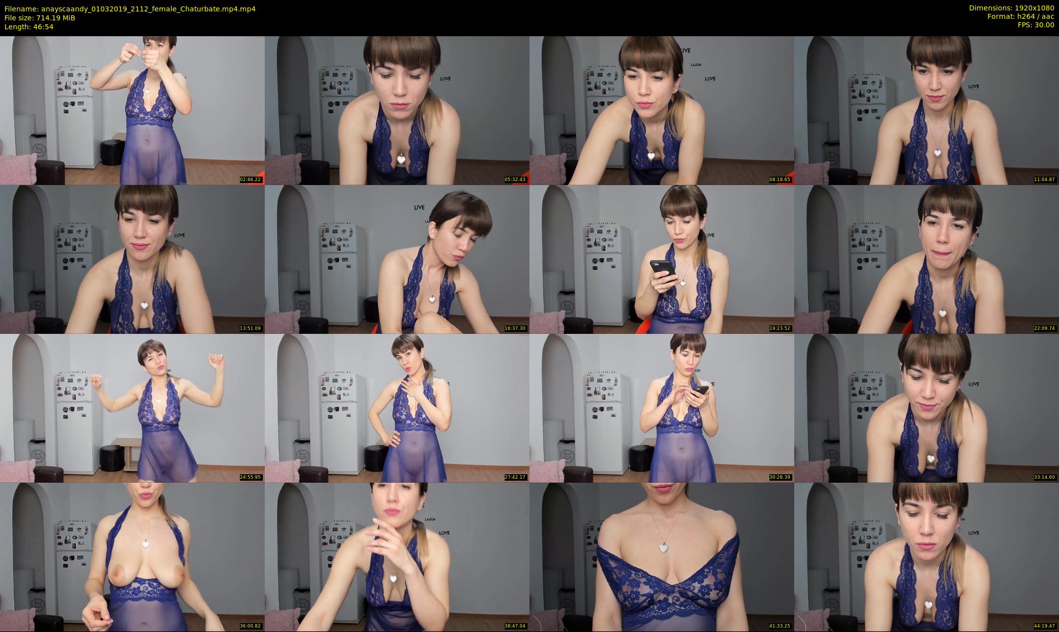 anayscaandy — 47 minute Chaturbate female cam show recording, 1080p, Mar 1, 2019