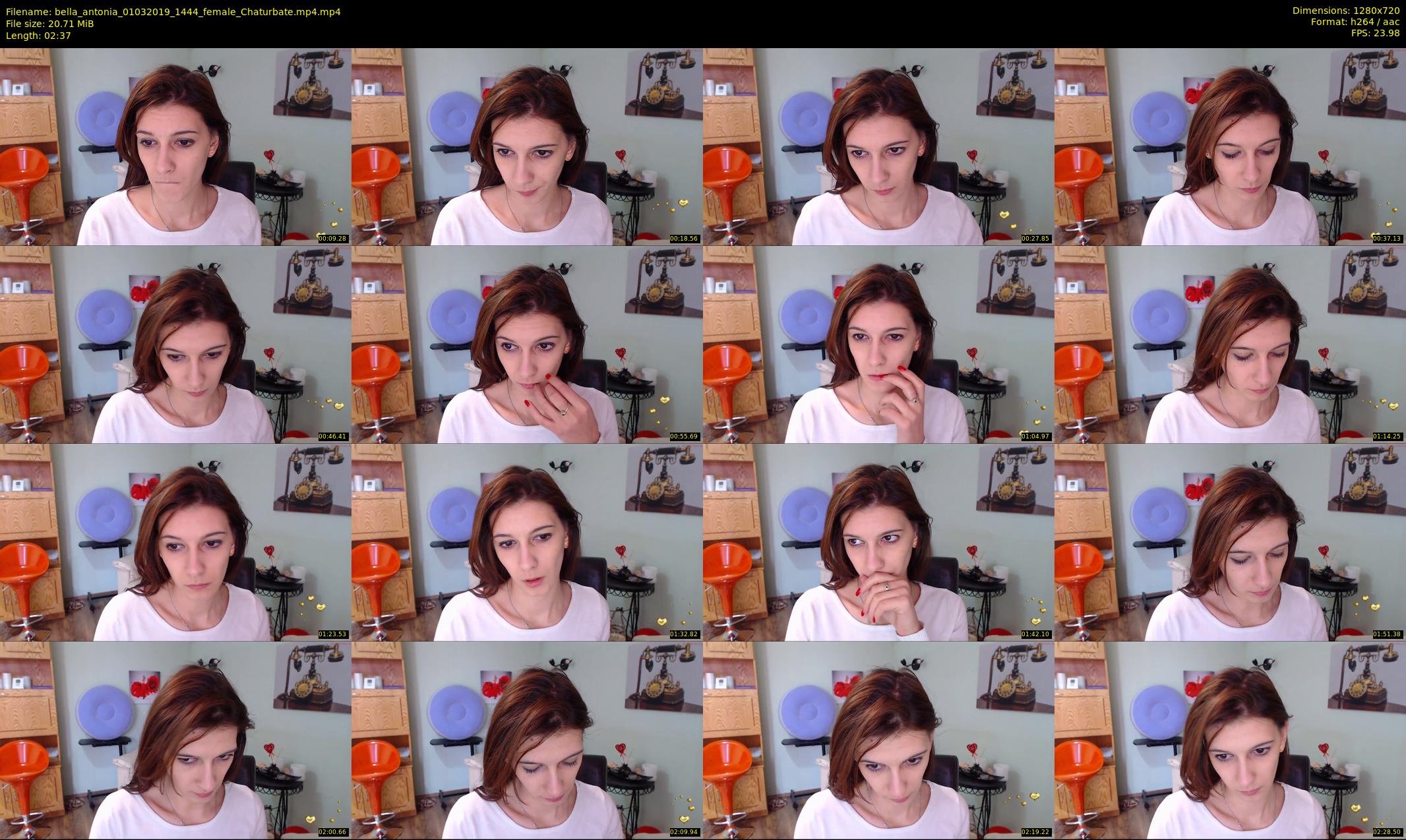 bella_antonia — 3 minute Chaturbate female cam show recording, 720p, Mar 1, 2019