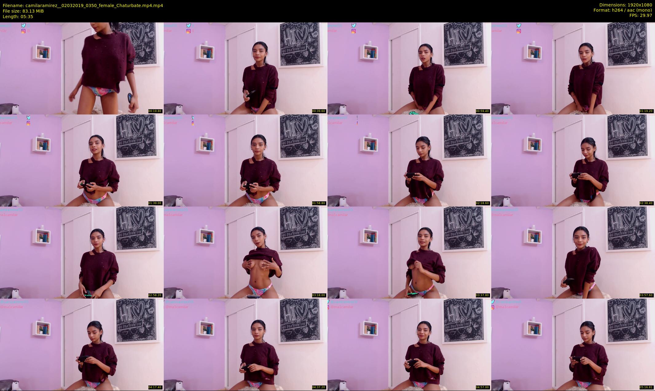 camilaramirez_ — 6 minute Chaturbate female cam show recording, 1080p, Mar 2, 2019