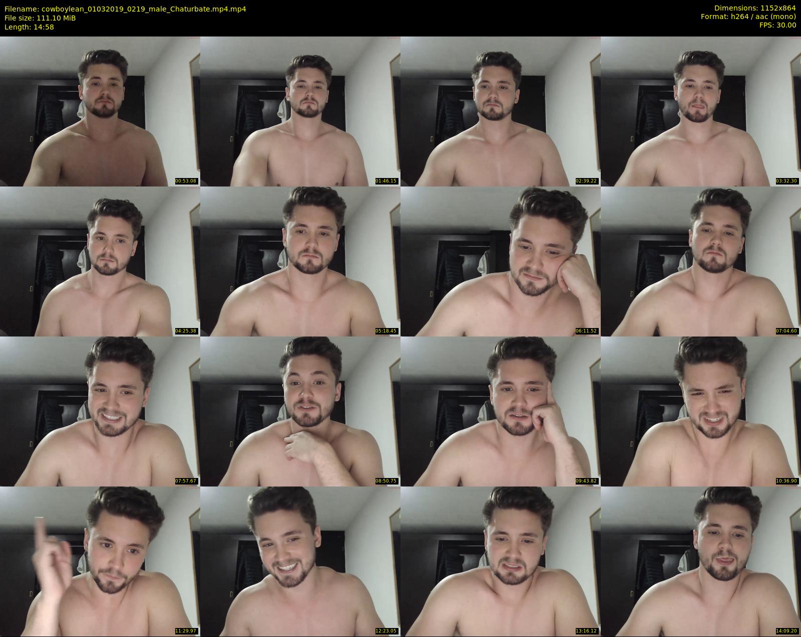 cowboylean — 15 minute Chaturbate male cam show recording, 720p, Mar 1, 2019