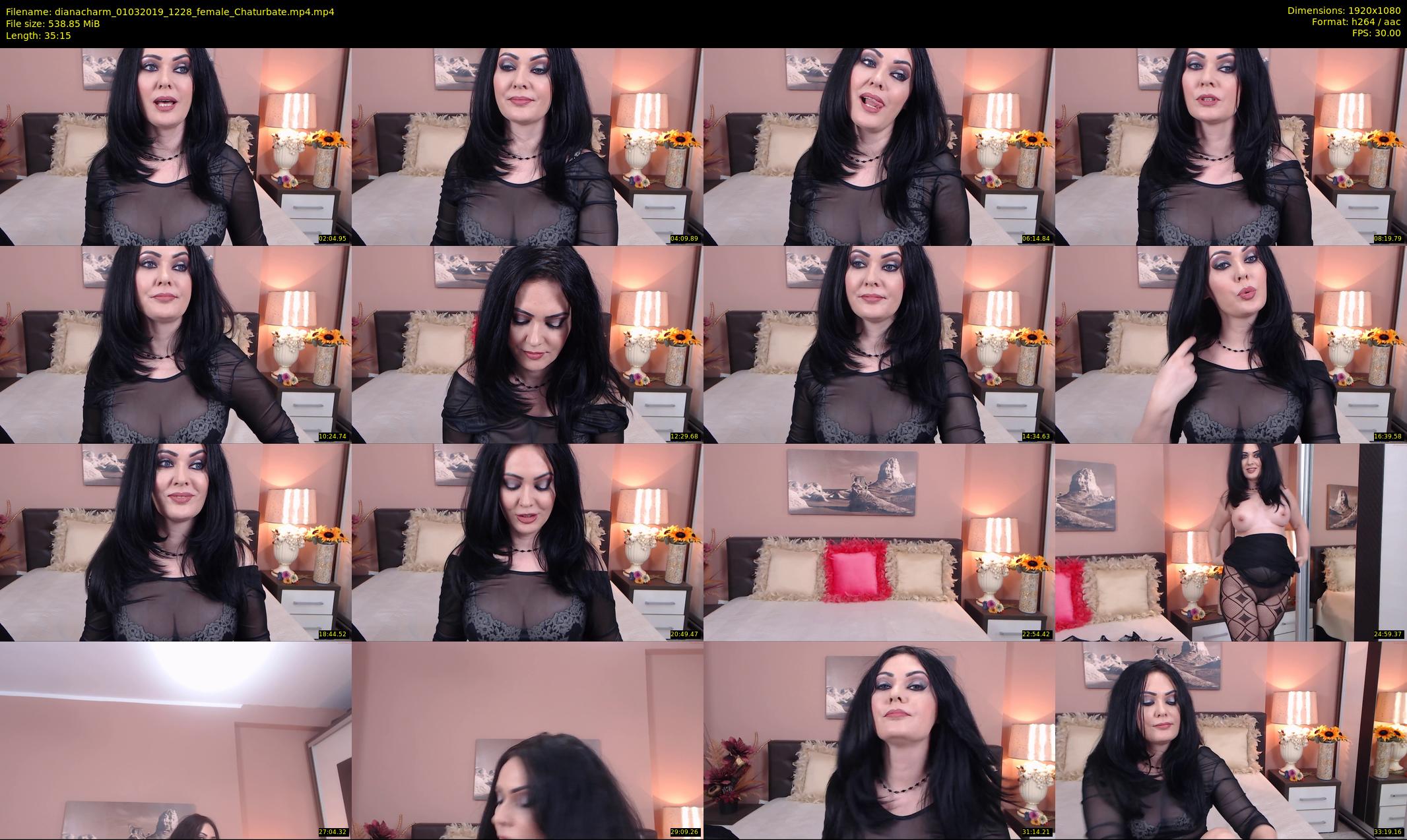 dianacharm — 36 minute Chaturbate female cam show recording, 1080p, Mar 1, 2019