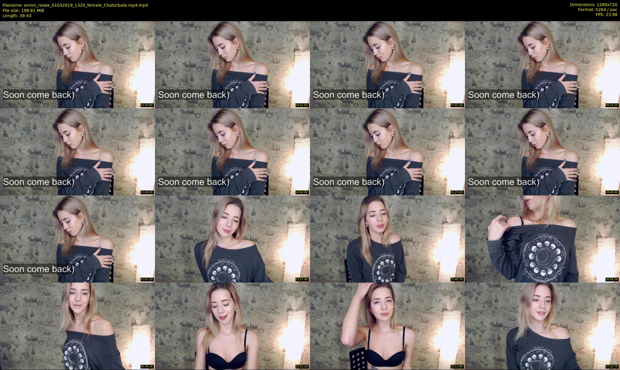 emmi_rosee — 40 minute Chaturbate female cam show recording, 720p, Mar 1, 2019