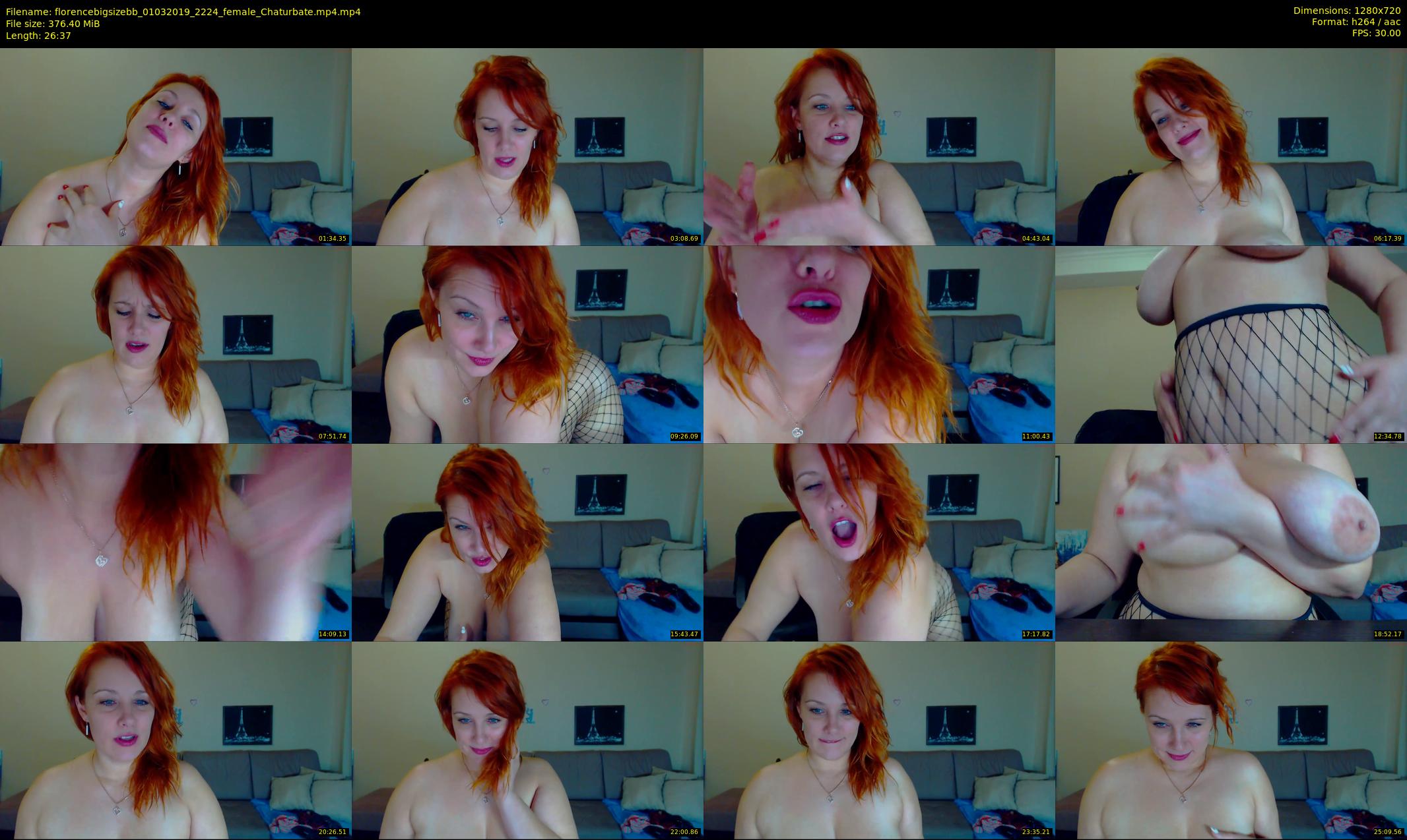 florencebigsizebb — 27 minute Chaturbate female cam show recording, 720p, Mar 1, 2019