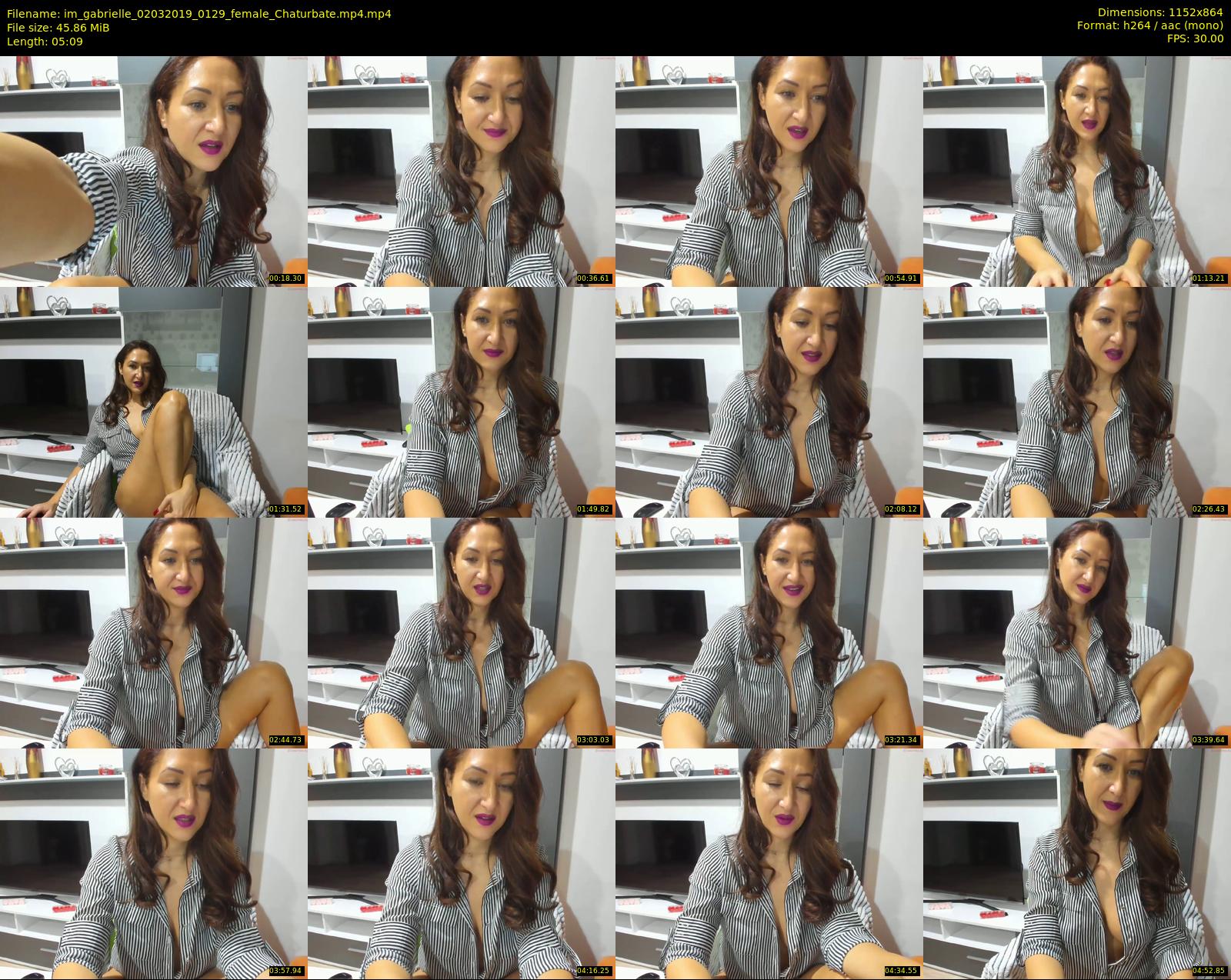 im_gabrielle — 6 minute Chaturbate female cam show recording, 720p, Mar 2, 2019