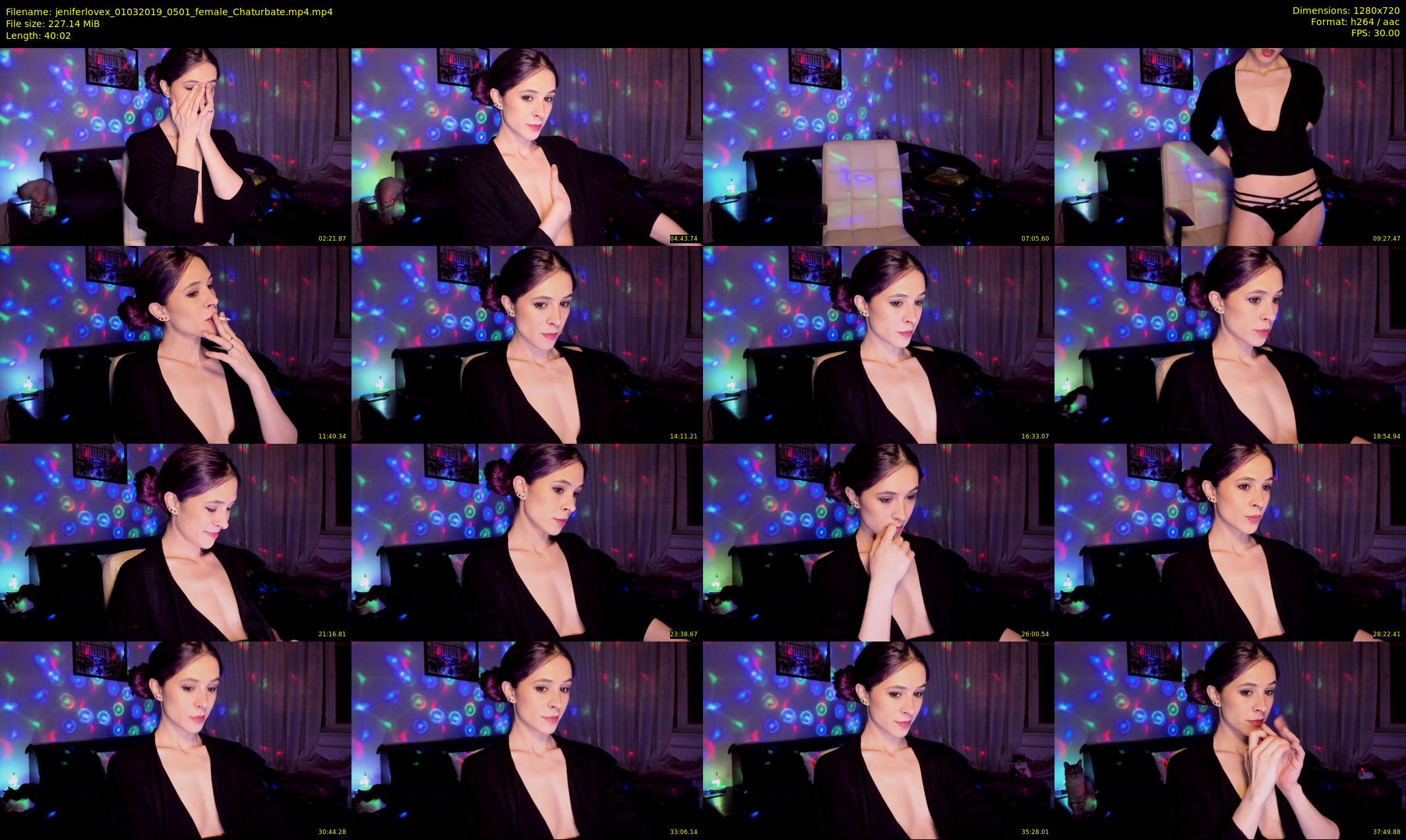jeniferlovex — 41 minute Chaturbate female cam show recording, 720p, Mar 1, 2019