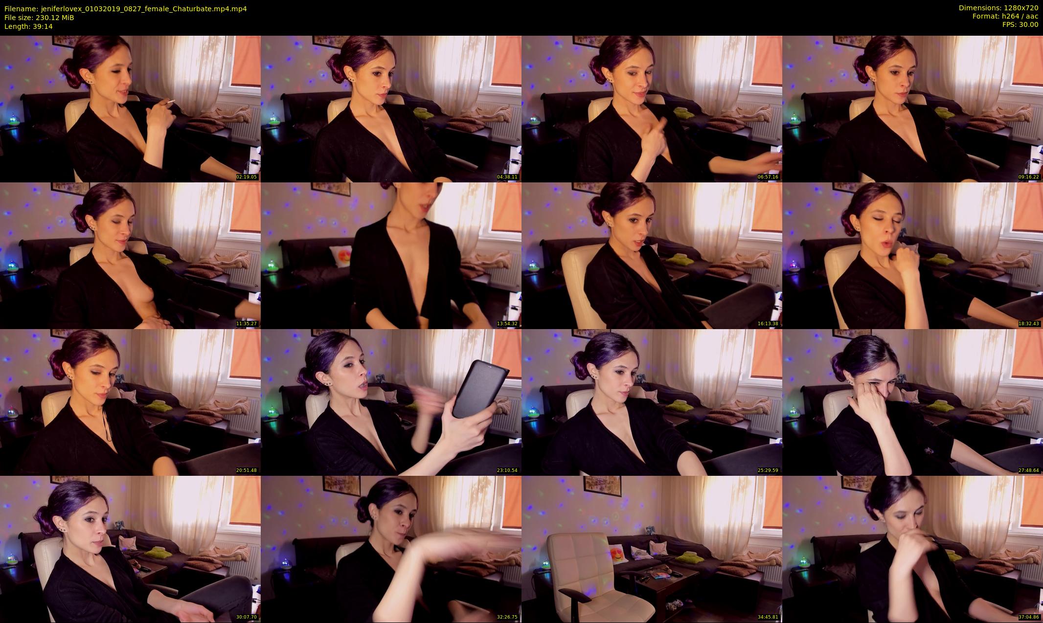 jeniferlovex — 40 minute Chaturbate female cam show recording, 720p, Mar 1, 2019