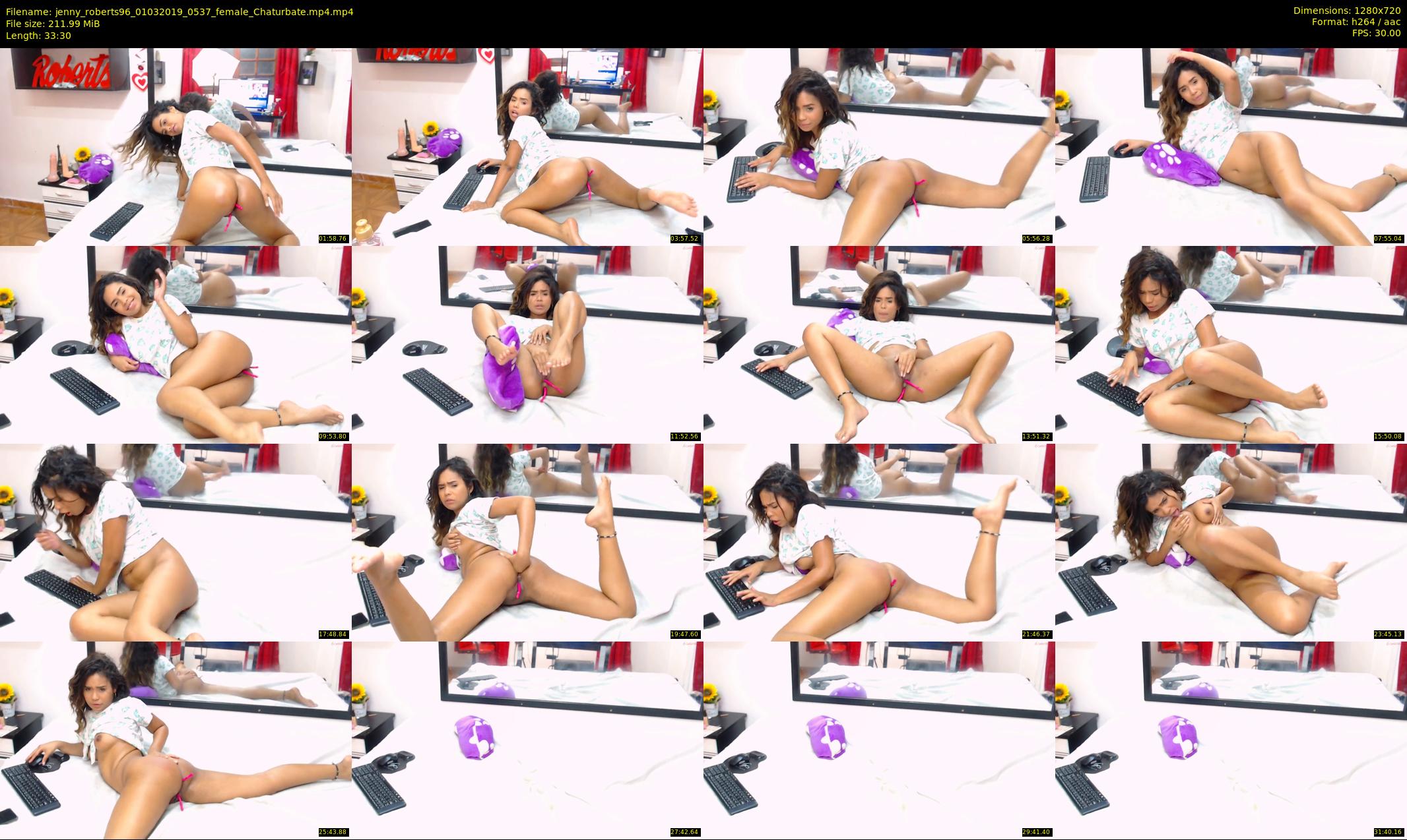 jenny_roberts96 — 34 minute Chaturbate female cam show recording, 720p, Mar 1, 2019