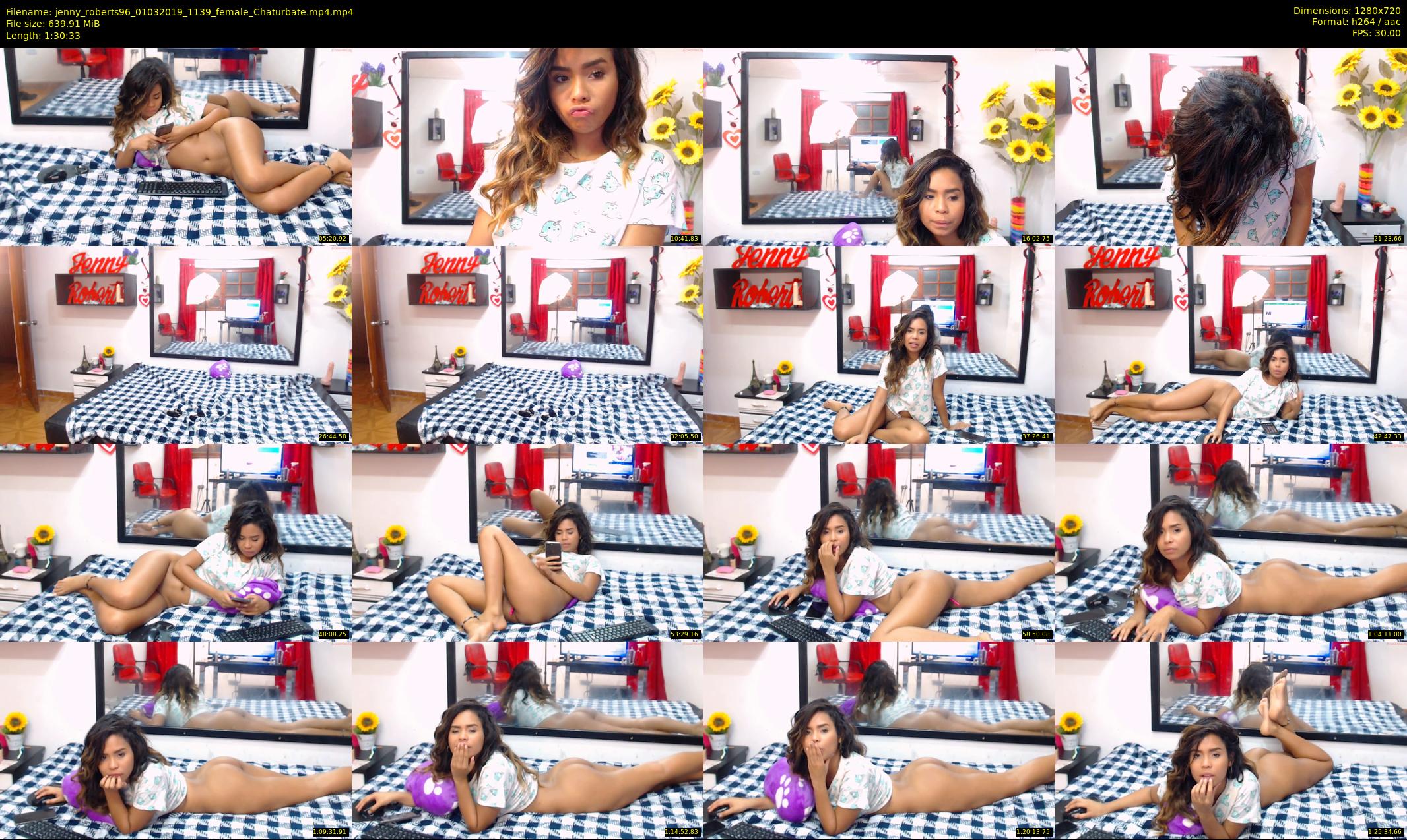 jenny_roberts96 — 91 minute Chaturbate female cam show recording, 720p, Mar 1, 2019
