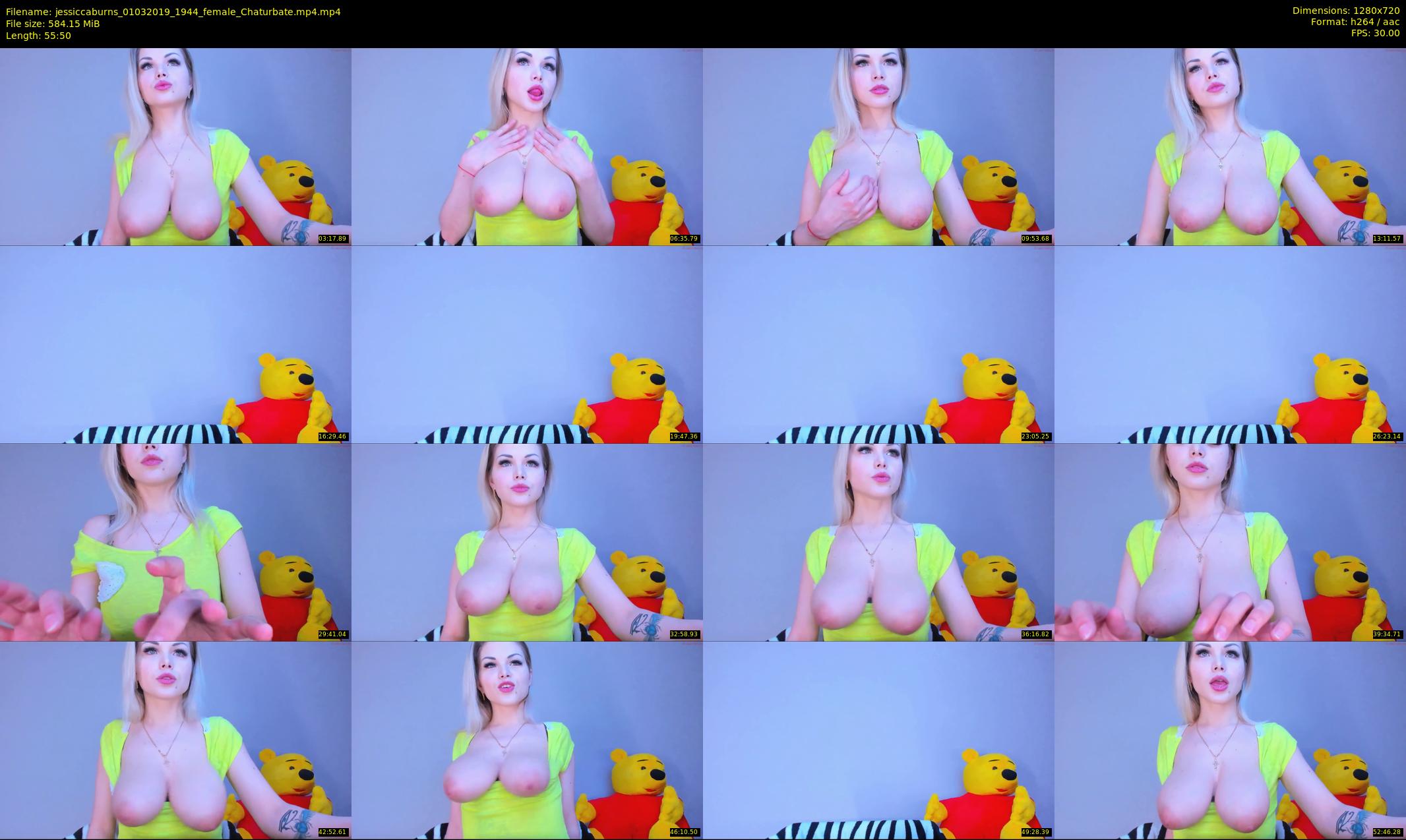 jessiccaburns — 56 minute Chaturbate female cam show recording, 720p, Mar 1, 2019
