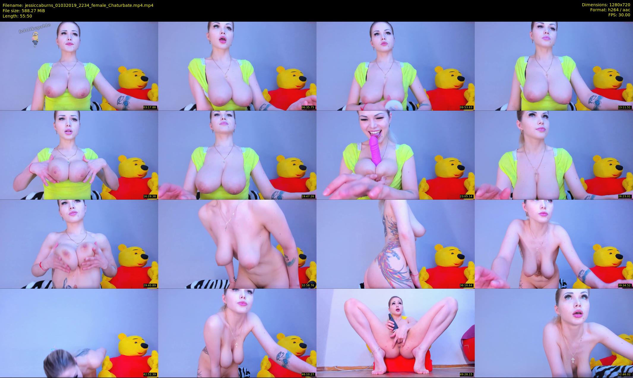 jessiccaburns — 56 minute Chaturbate female cam show recording, 720p, Mar 1, 2019