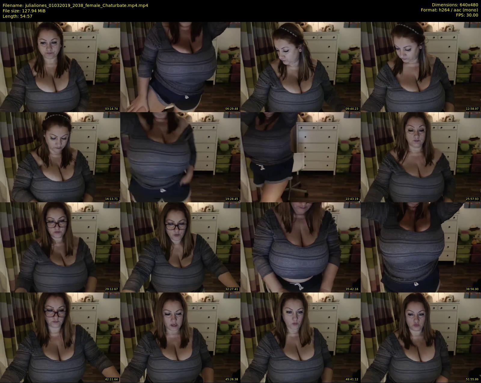 julialiones — 55 minute Chaturbate female cam show recording, 480p, Mar 1, 2019