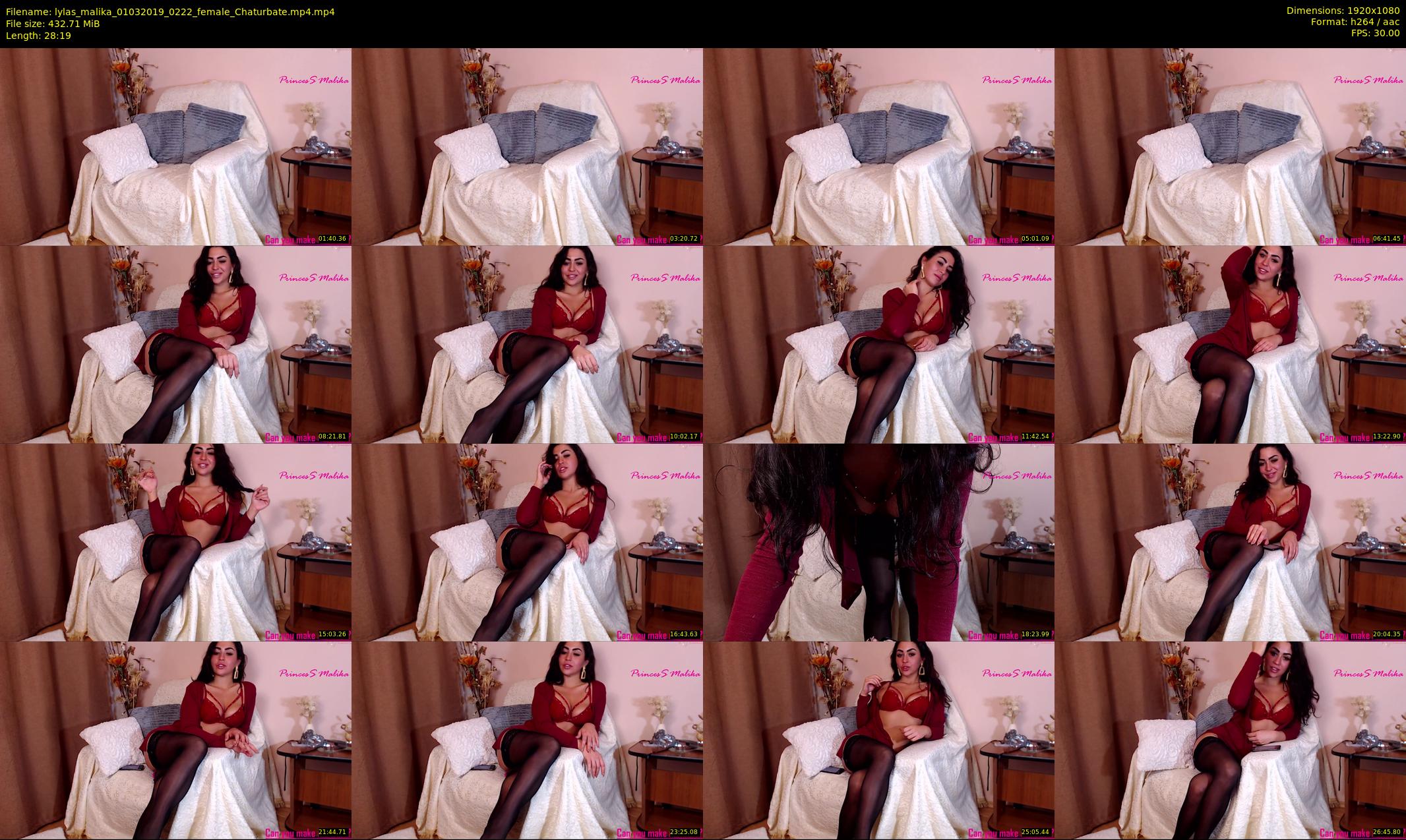 lylas_malika — 29 minute Chaturbate female cam show recording, 1080p, Mar 1, 2019