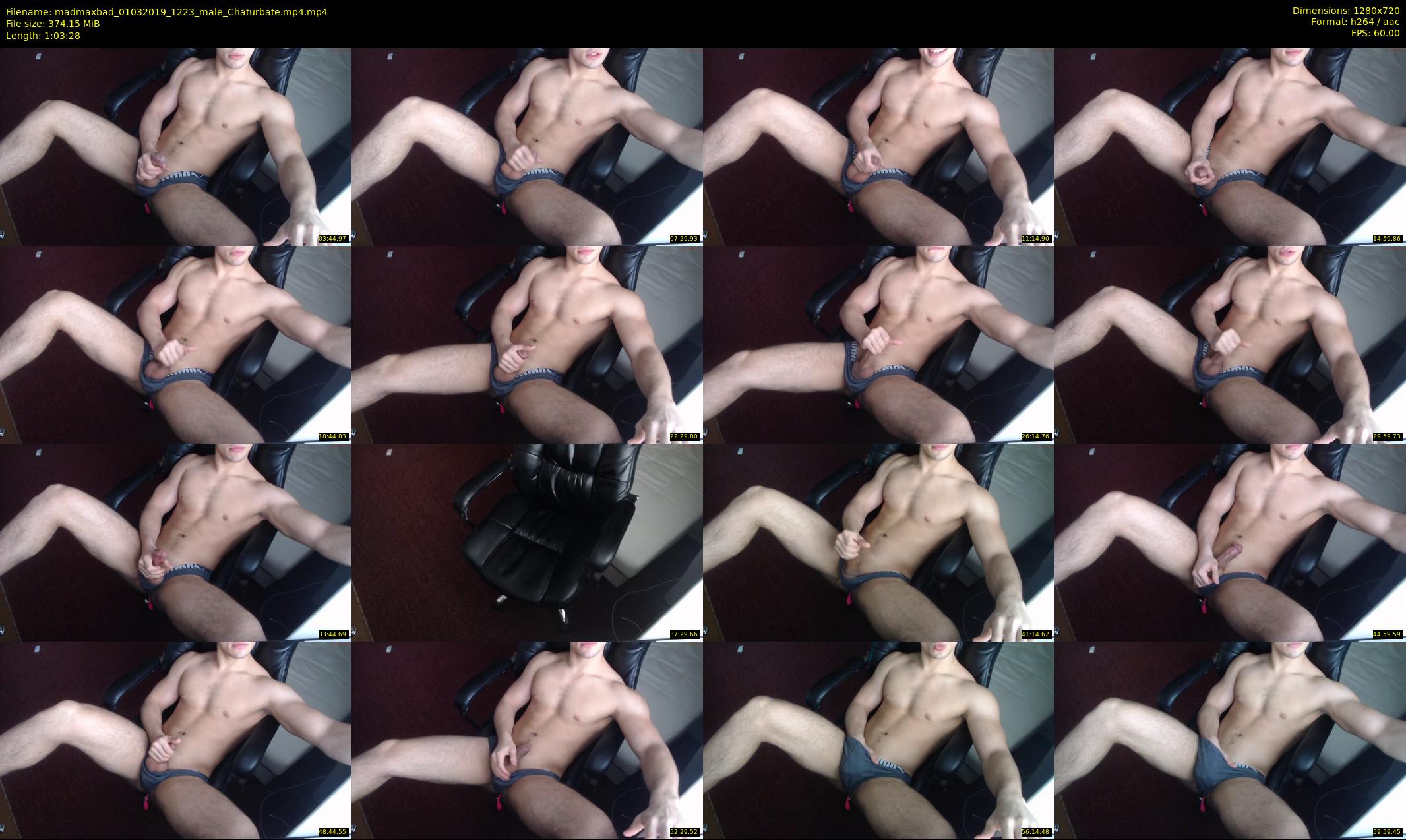 madmaxbad — 64 minute Chaturbate male cam show recording, 720p, Mar 1, 2019