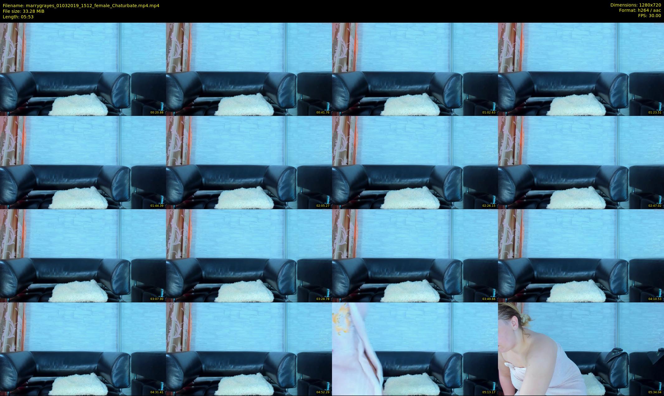 marrygrayes — 6 minute Chaturbate female cam show recording, 720p, Mar 1, 2019