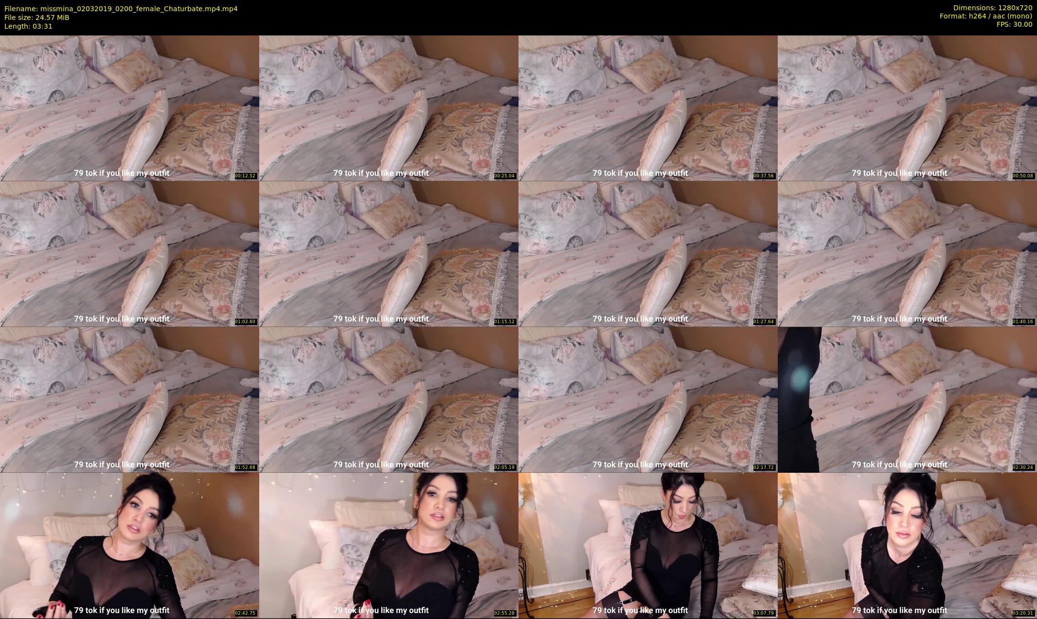 missmina — 4 minute Chaturbate female cam show recording, 720p, Mar 2, 2019