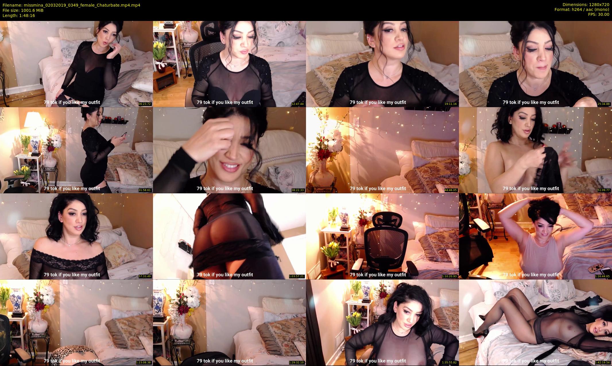 missmina — 109 minute Chaturbate female cam show recording, 720p, Mar 2, 2019