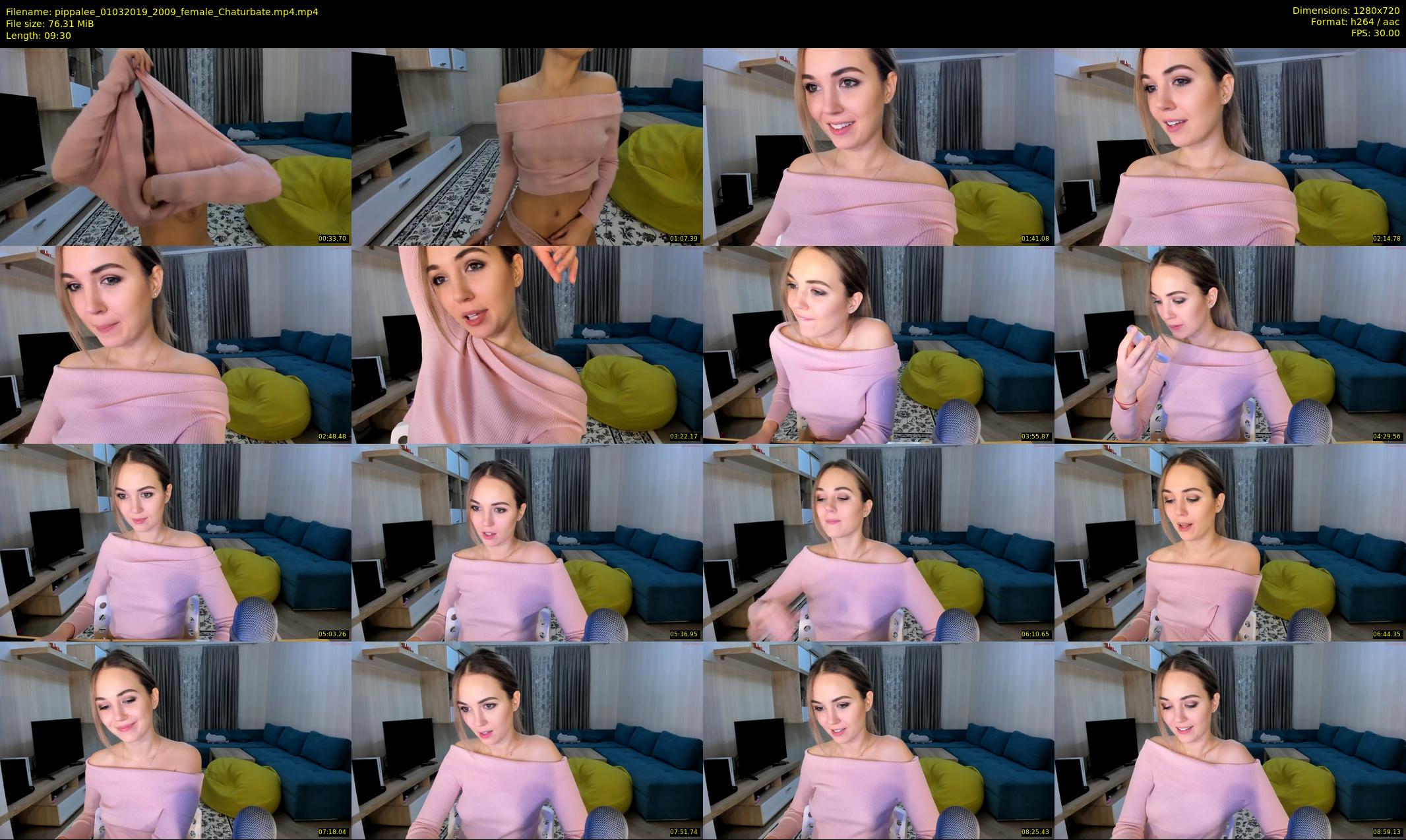 pippalee — 10 minute Chaturbate female cam show recording, 720p, Mar 1, 2019