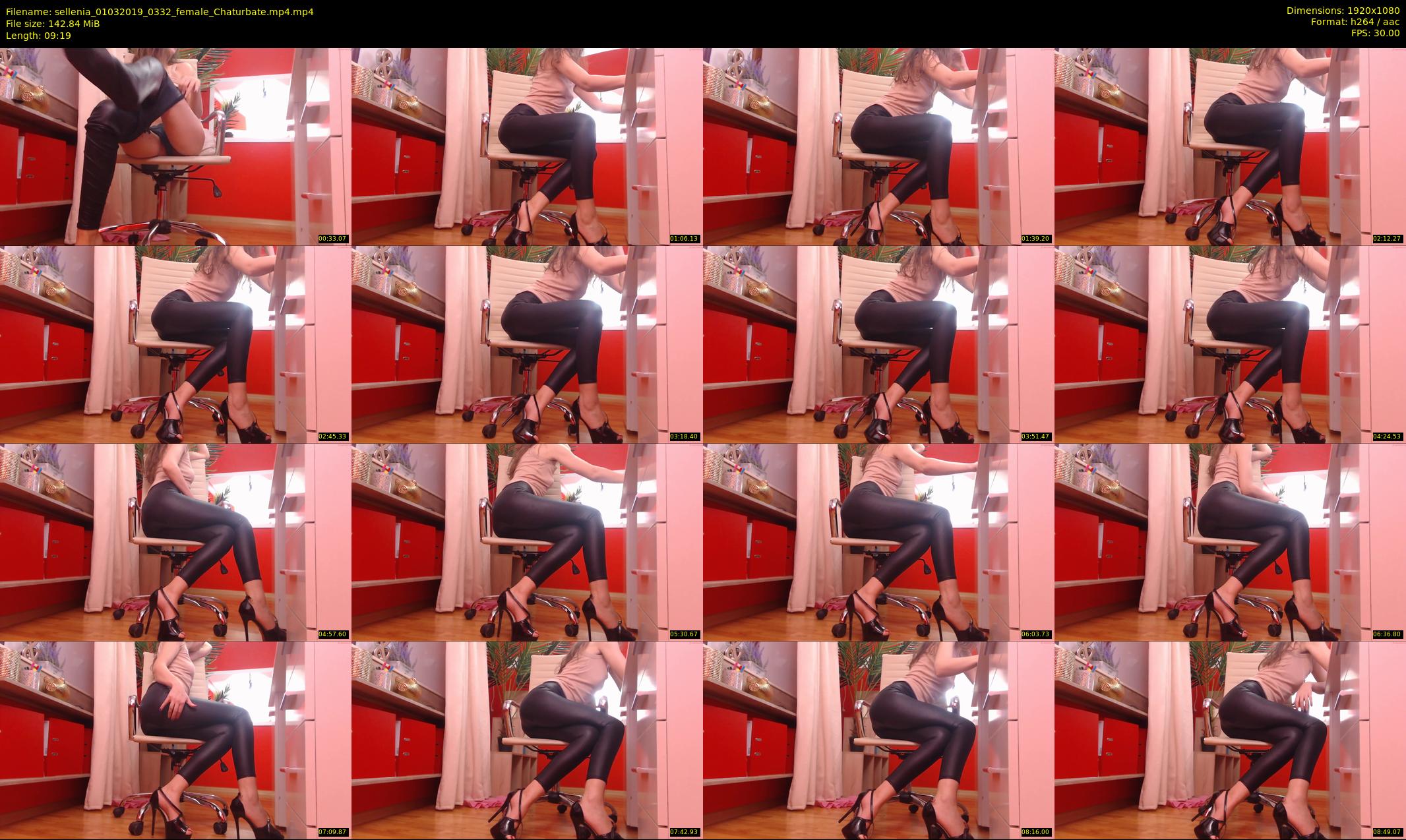 sellenia — 10 minute Chaturbate female cam show recording, 1080p, Mar 1, 2019