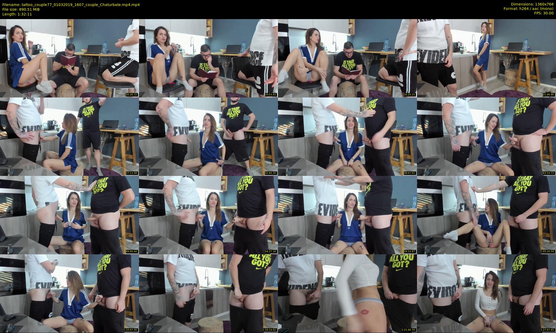 tattoo_couple77 — 93 minute Chaturbate couple cam show recording, 720p, Mar 1, 2019