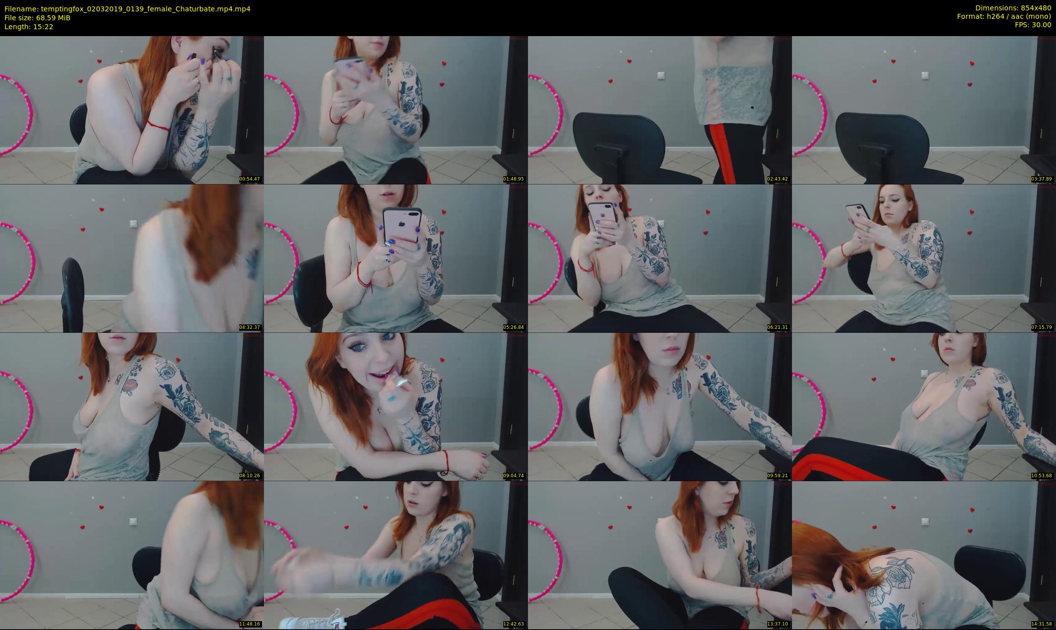 temptingfox — 16 minute Chaturbate female cam show recording, 480p, Mar 2, 2019