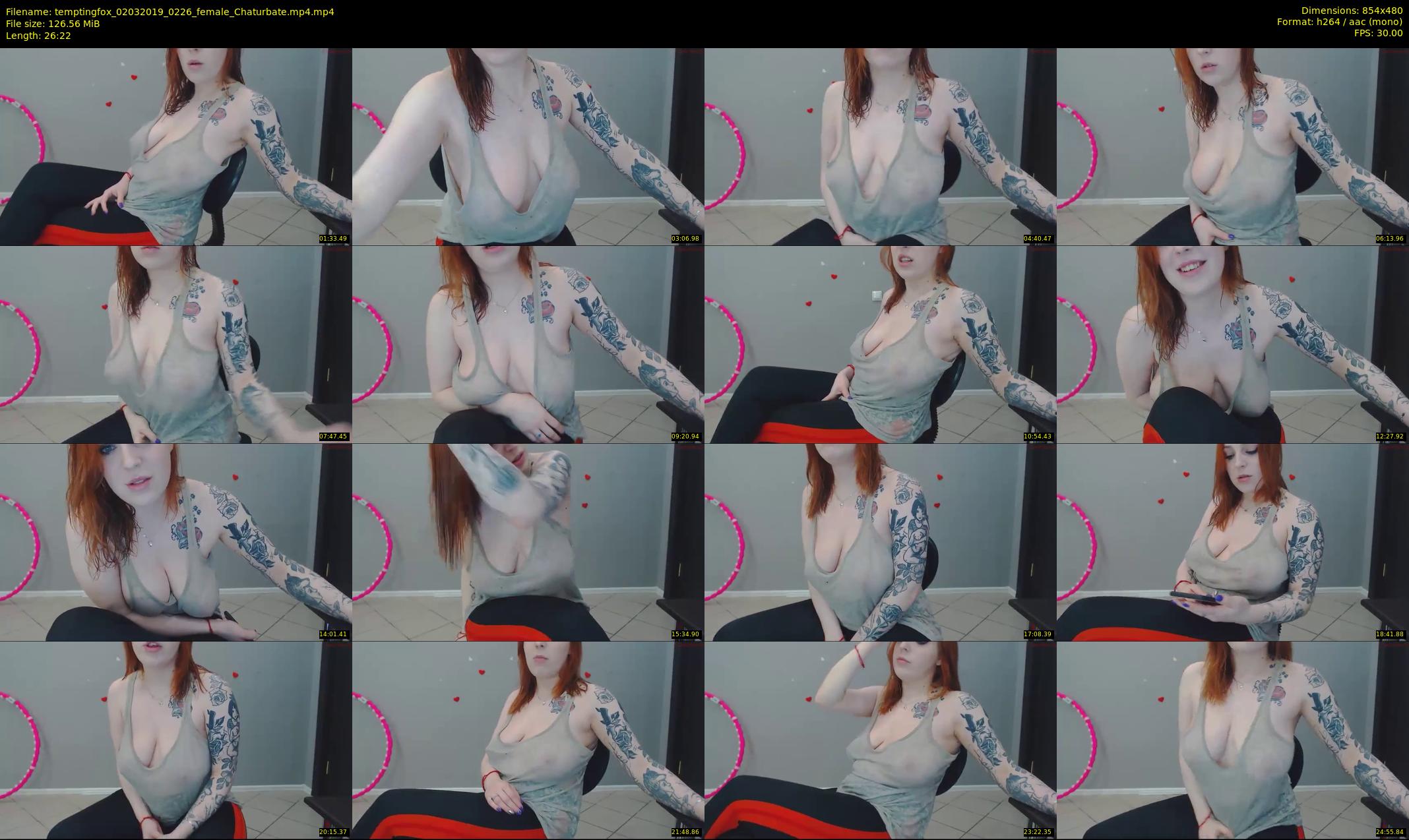 temptingfox — 27 minute Chaturbate female cam show recording, 480p, Mar 2, 2019