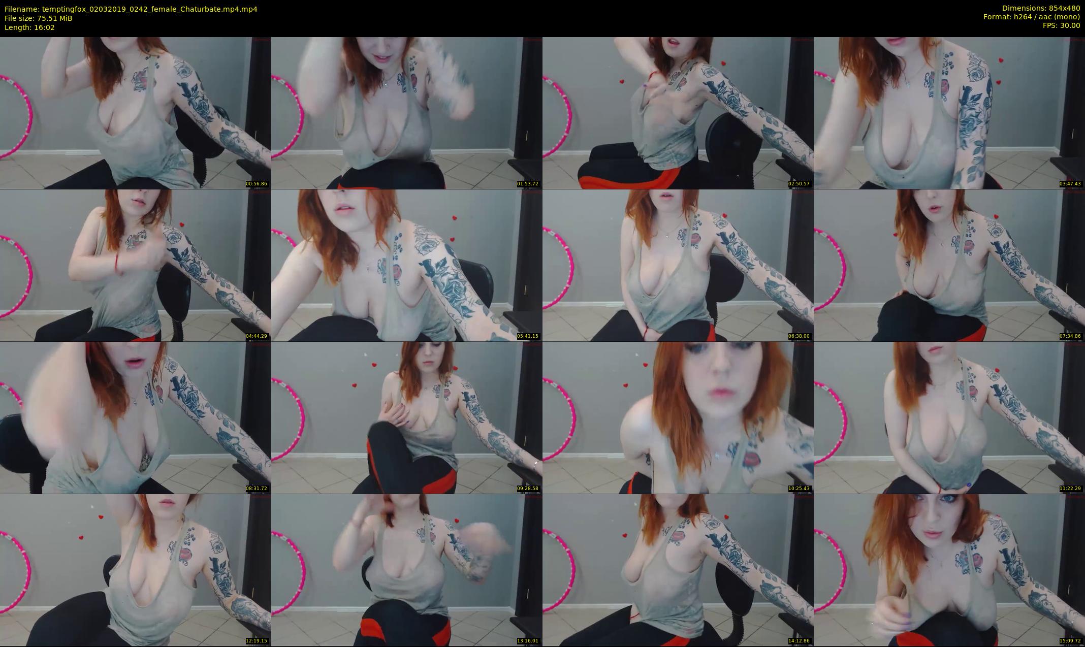 temptingfox — 17 minute Chaturbate female cam show recording, 480p, Mar 2, 2019