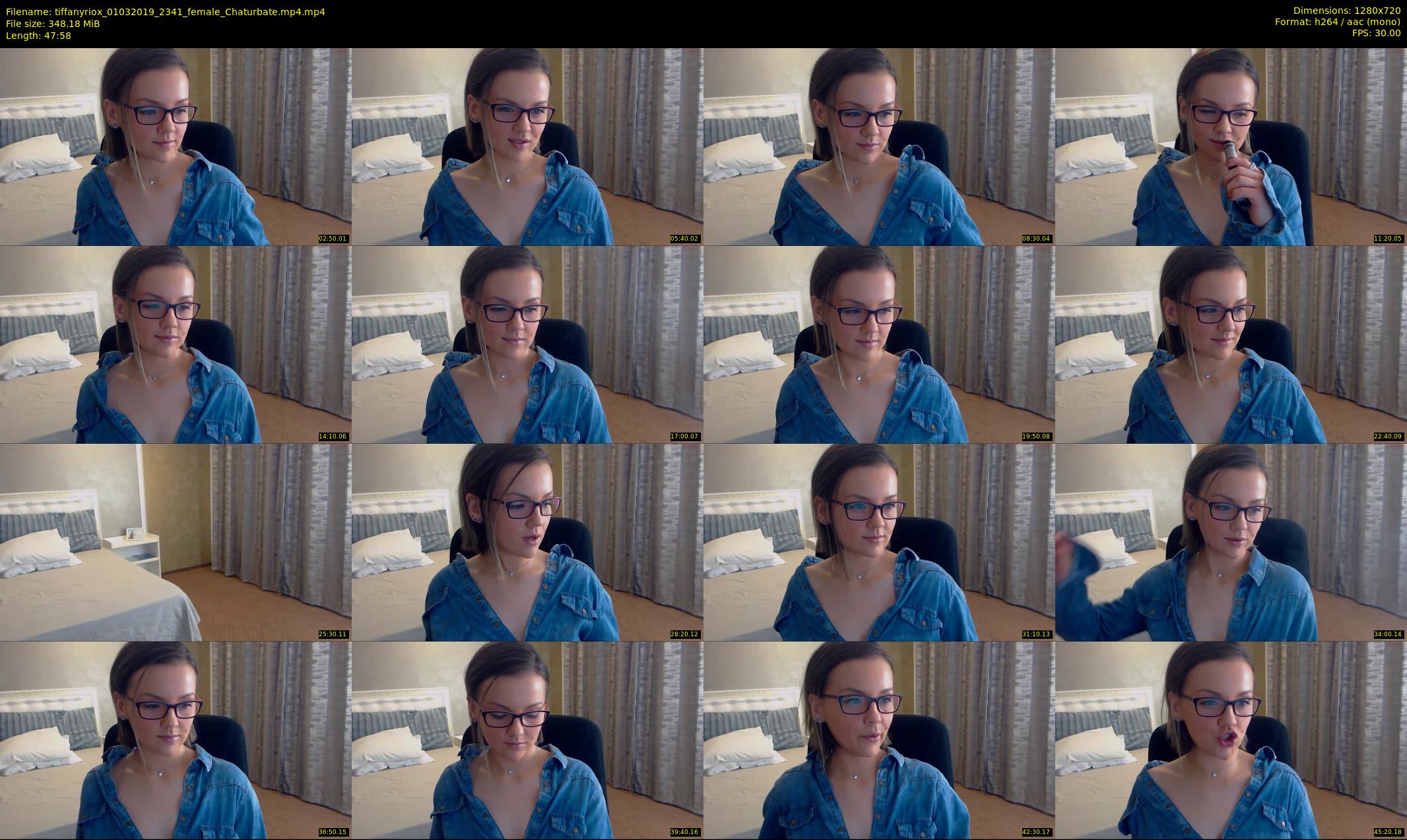 tiffanyriox — 48 minute Chaturbate female cam show recording, 720p, Mar 1, 2019