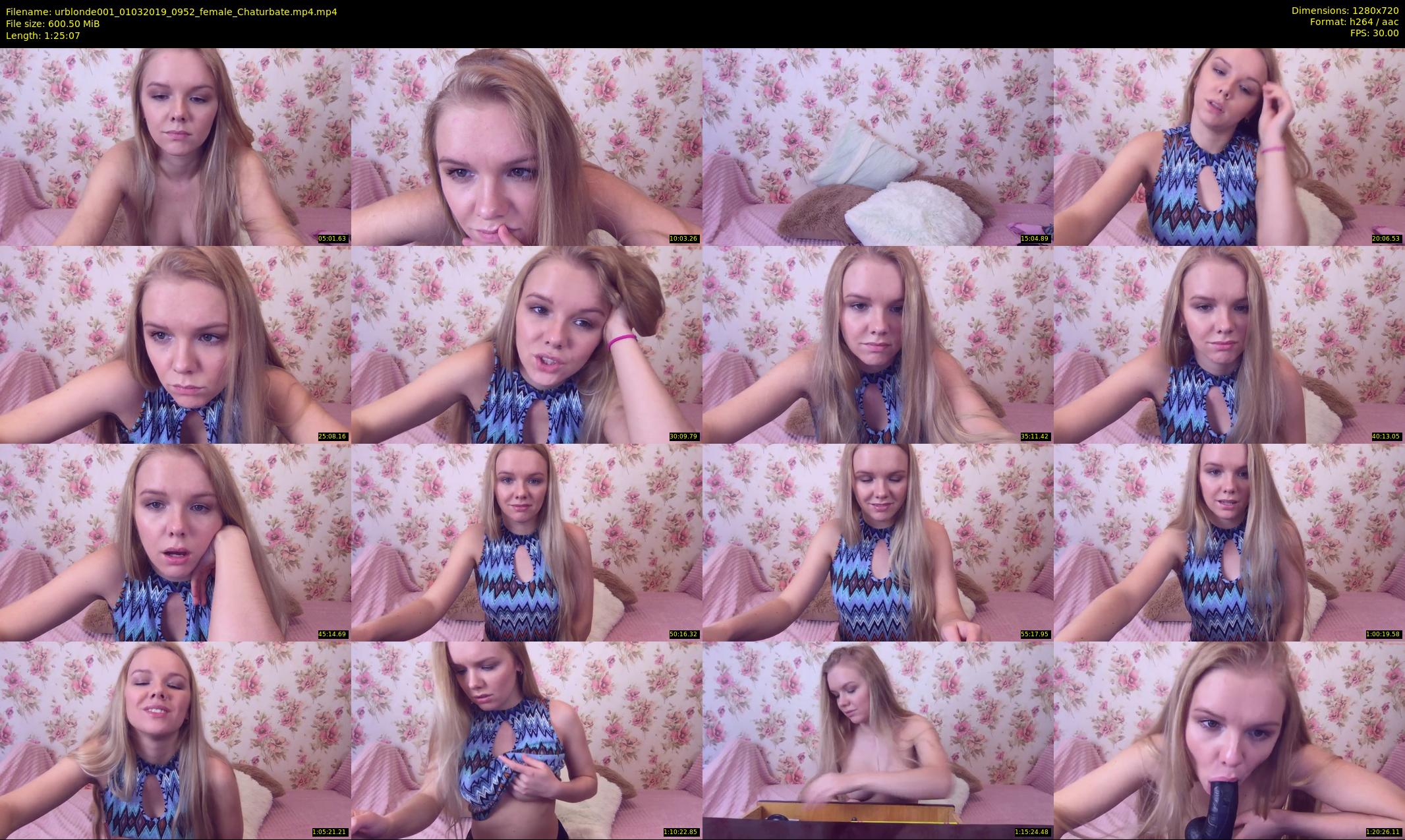 urblonde001 — 86 minute Chaturbate female cam show recording, 720p, Mar 1, 2019