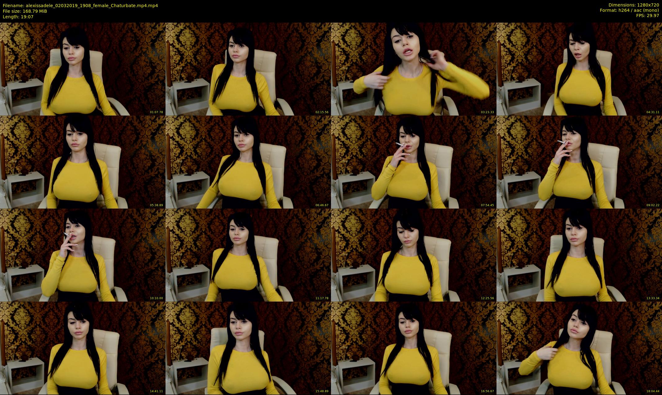 alexissadele — 20 minute Chaturbate female cam show recording, 720p, Mar 2, 2019