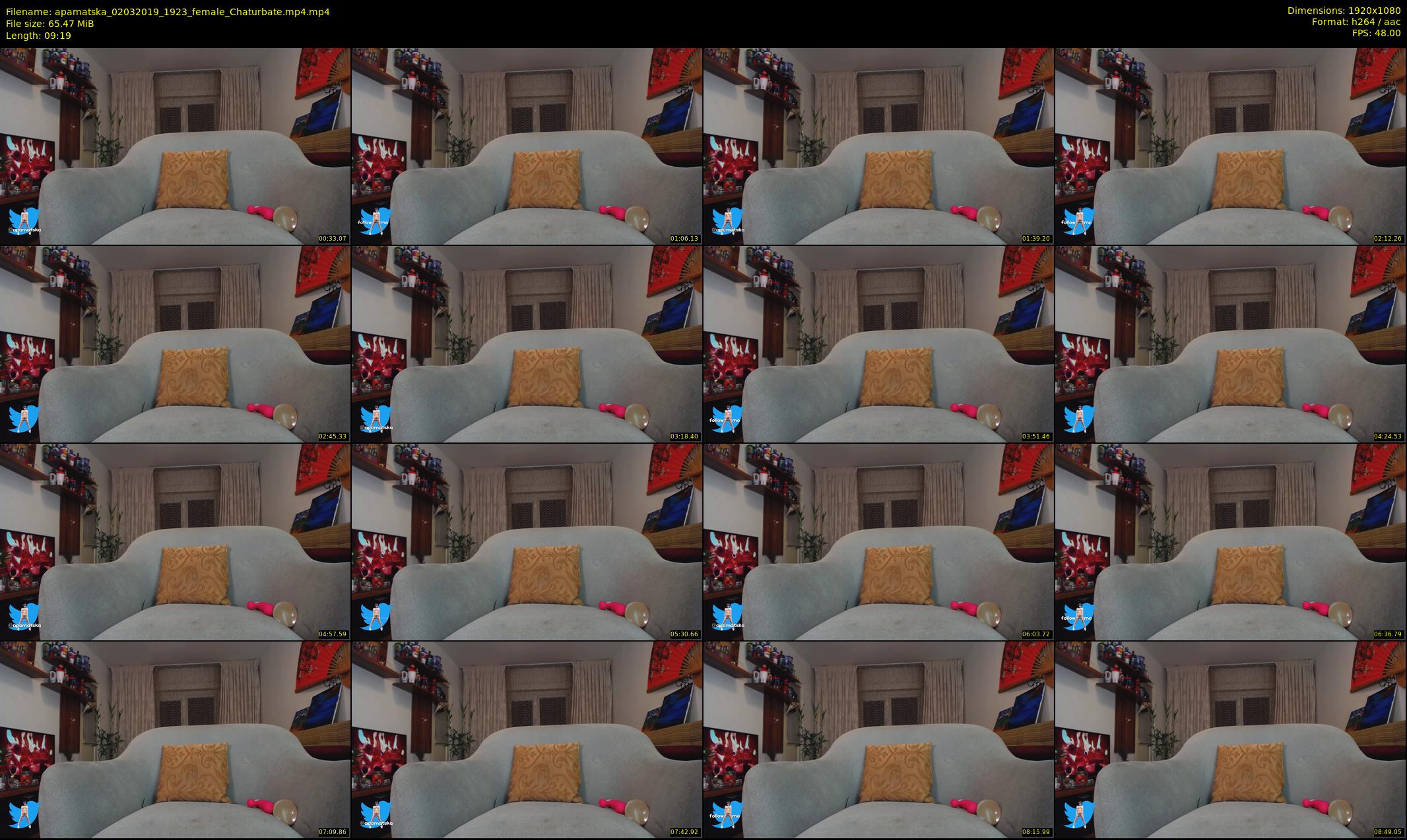 apamatska — 10 minute Chaturbate female cam show recording, 1080p, Mar 2, 2019