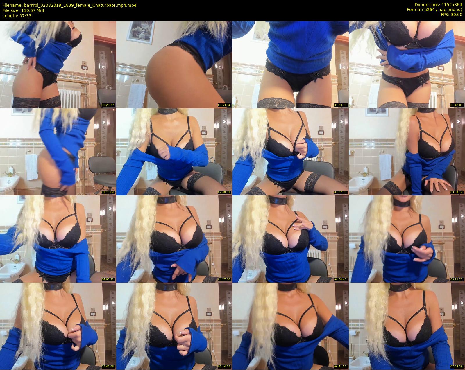 barrrbi — 8 minute Chaturbate female cam show recording, 720p, Mar 2, 2019