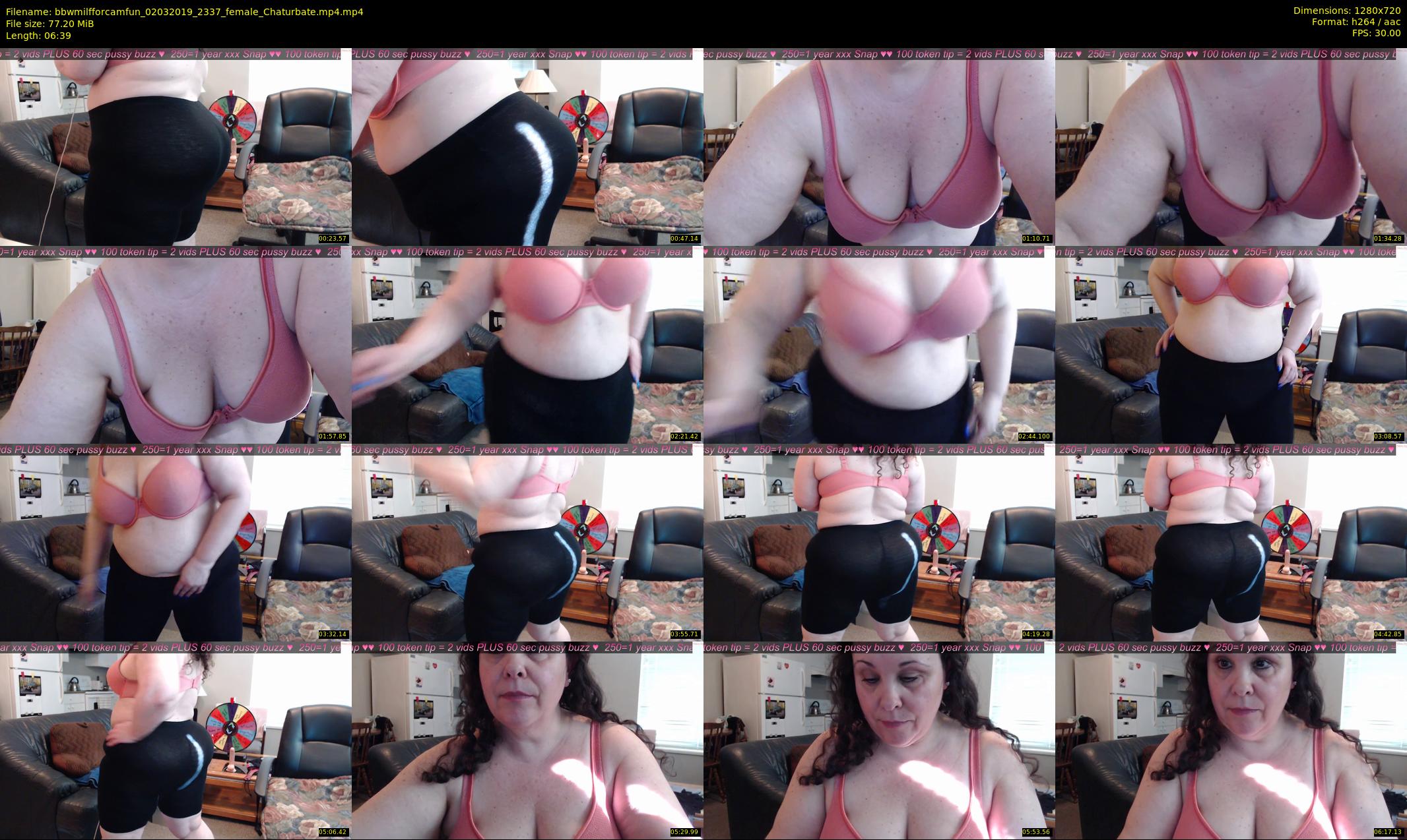 bbwmilfforcamfun — 7 minute Chaturbate female cam show recording, 720p, Mar 2, 2019