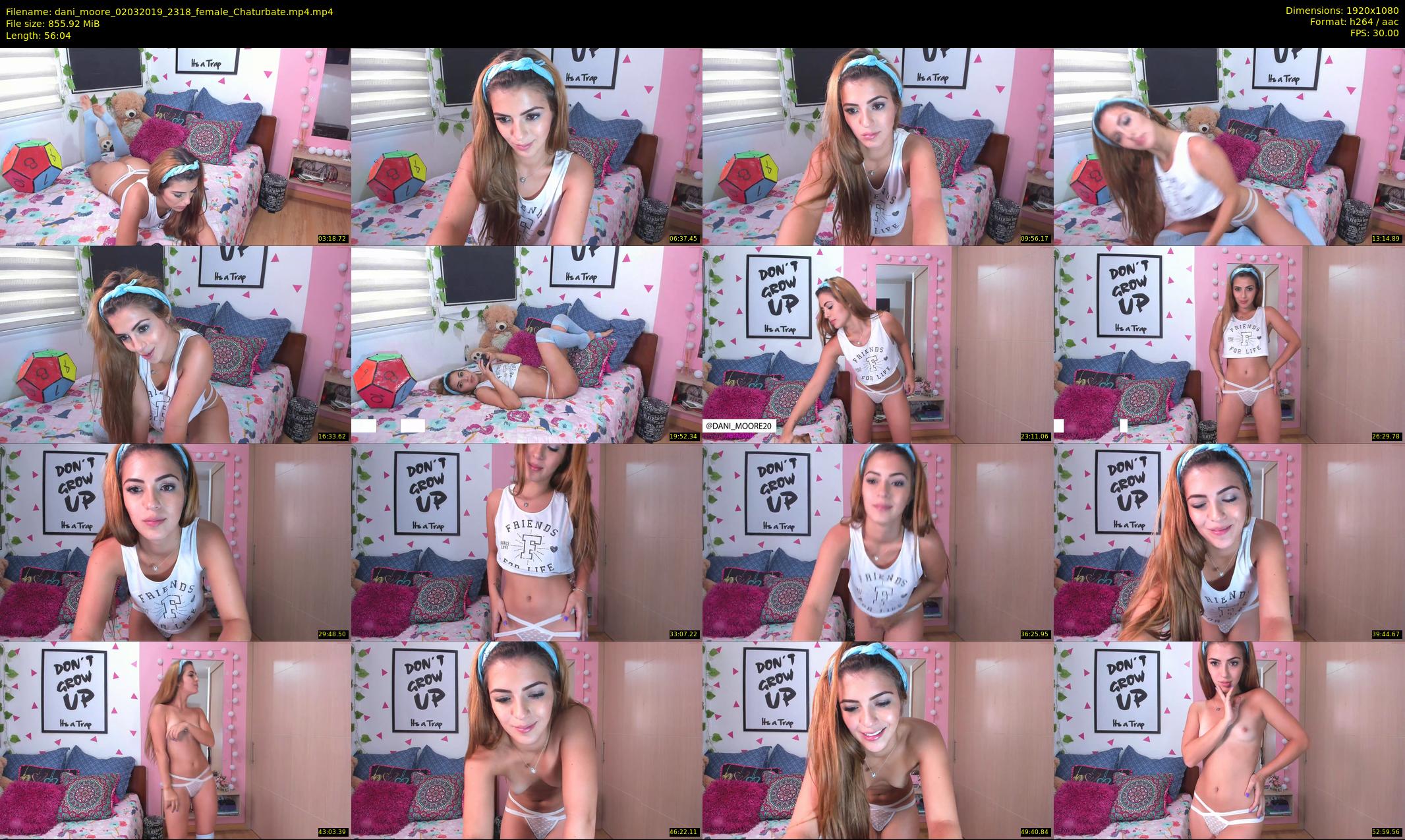 dani_moore — 57 minute Chaturbate female cam show recording, 1080p, Mar 2, 2019