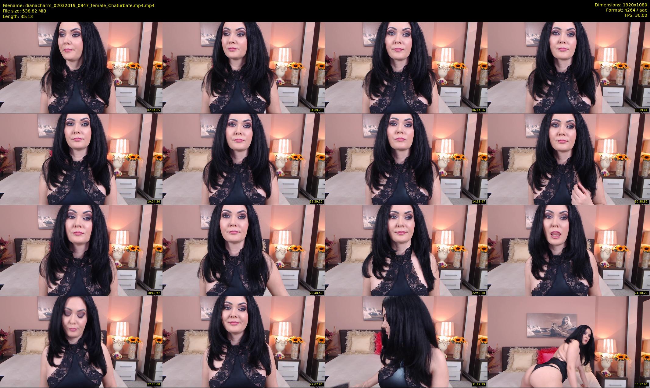 dianacharm — 36 minute Chaturbate female cam show recording, 1080p, Mar 2, 2019