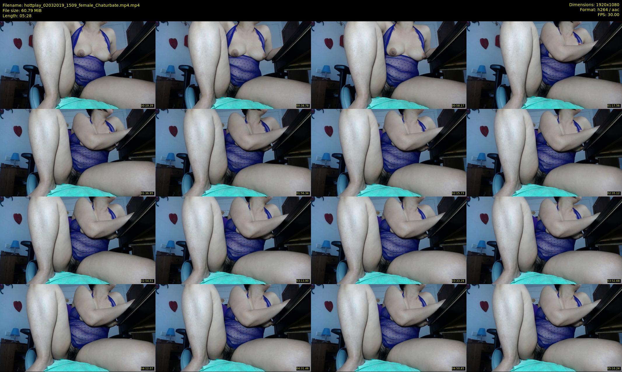 hottplay — 6 minute Chaturbate female cam show recording, 1080p, Mar 2, 2019