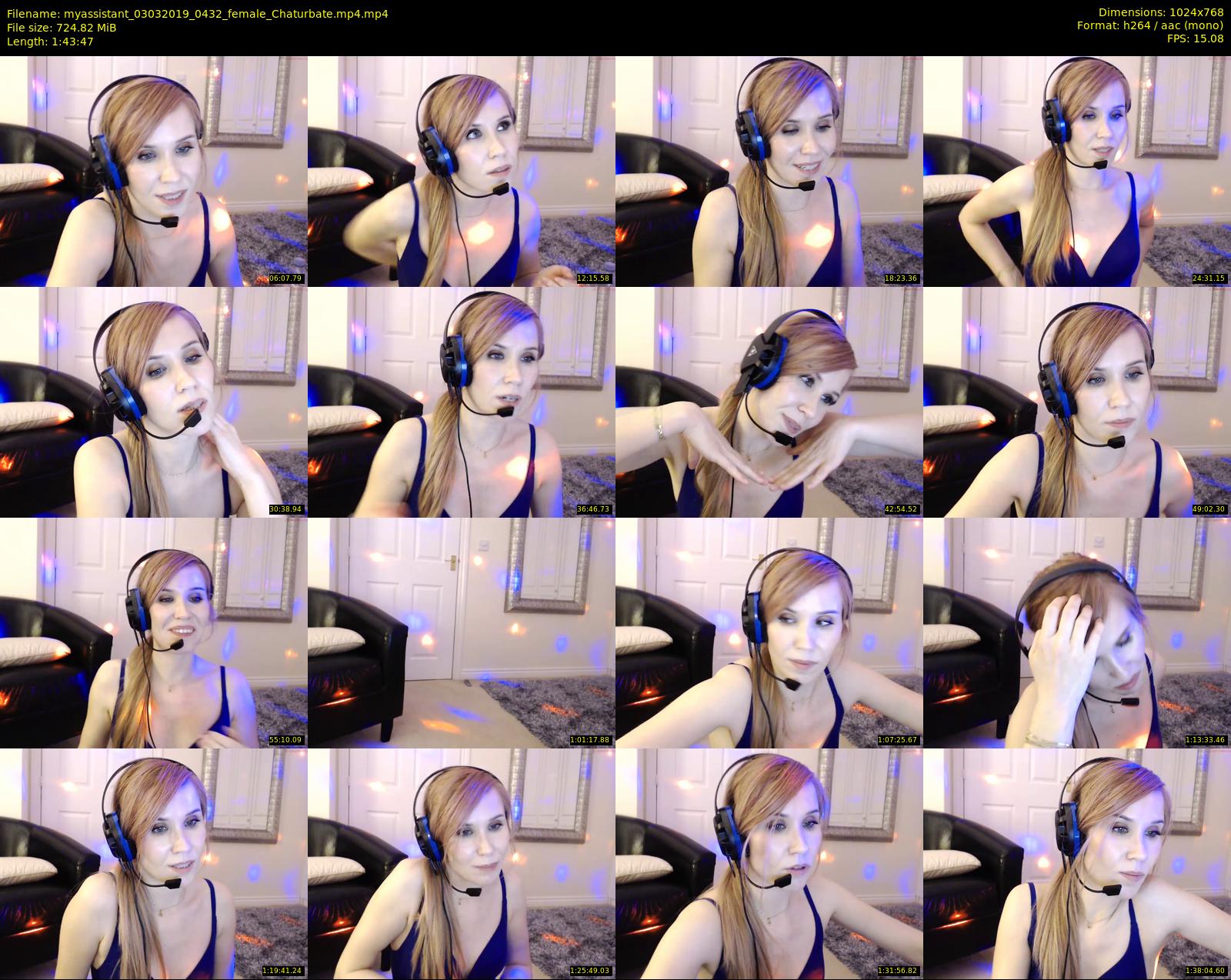 myassistant — 104 minute Chaturbate female cam show recording, 720p, Mar 3, 2019