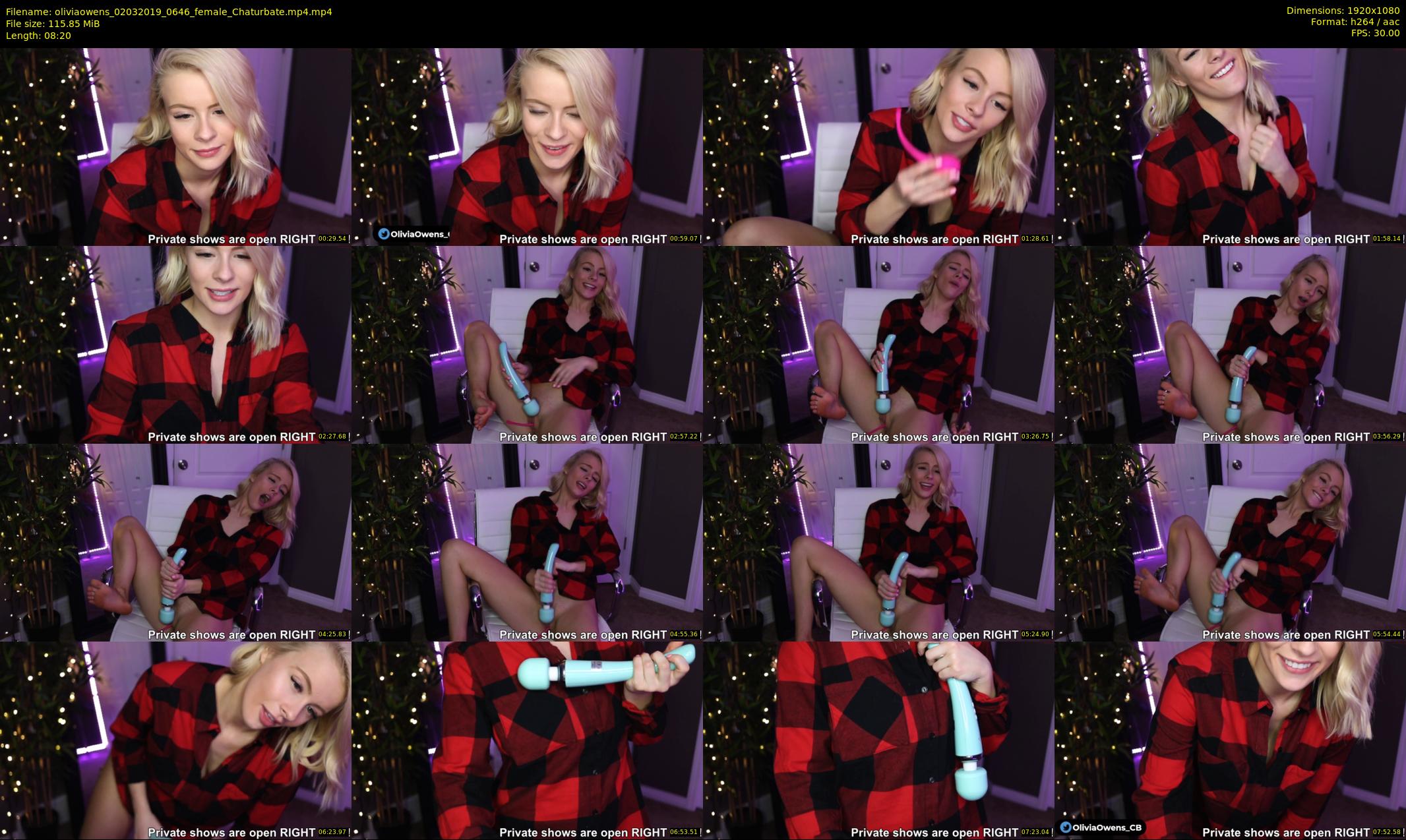 oliviaowens — 9 minute Chaturbate female cam show recording, 1080p, Mar 2, 2019