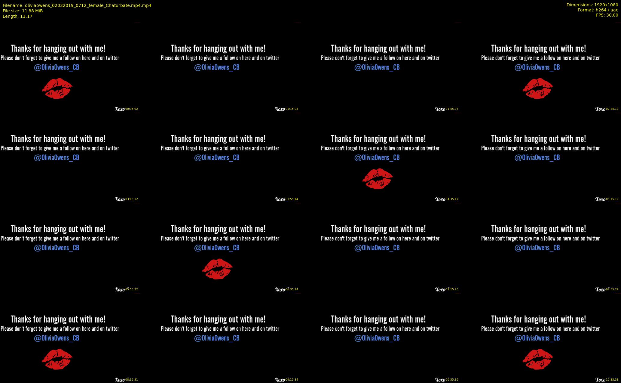 oliviaowens — 12 minute Chaturbate female cam show recording, 1080p, Mar 2, 2019