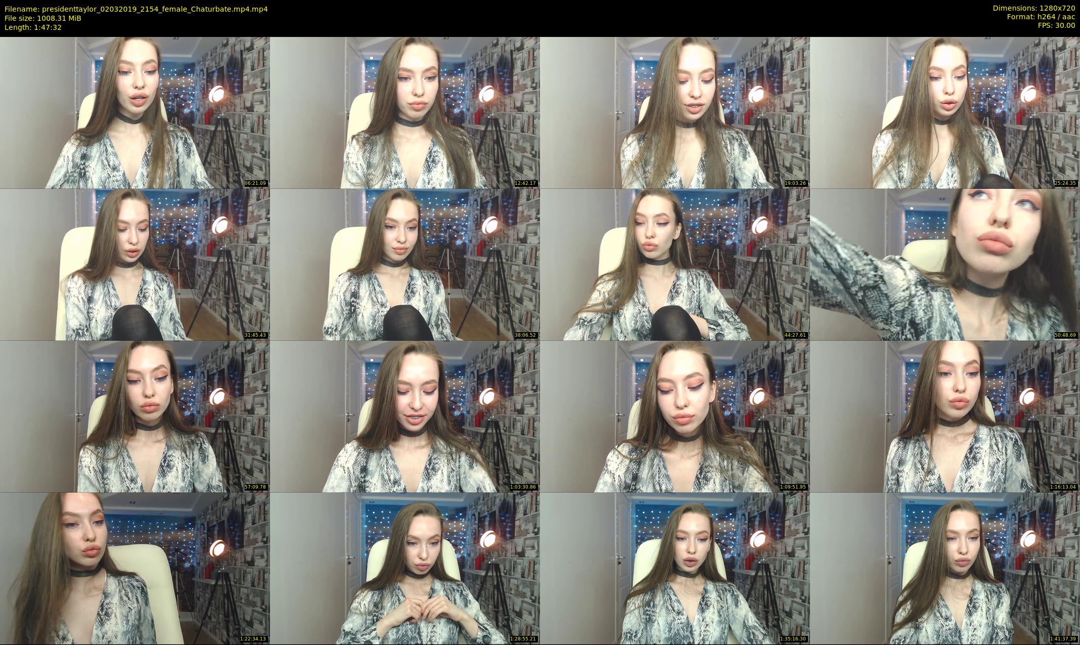presidenttaylor — 108 minute Chaturbate female cam show recording, 720p, Mar 2, 2019