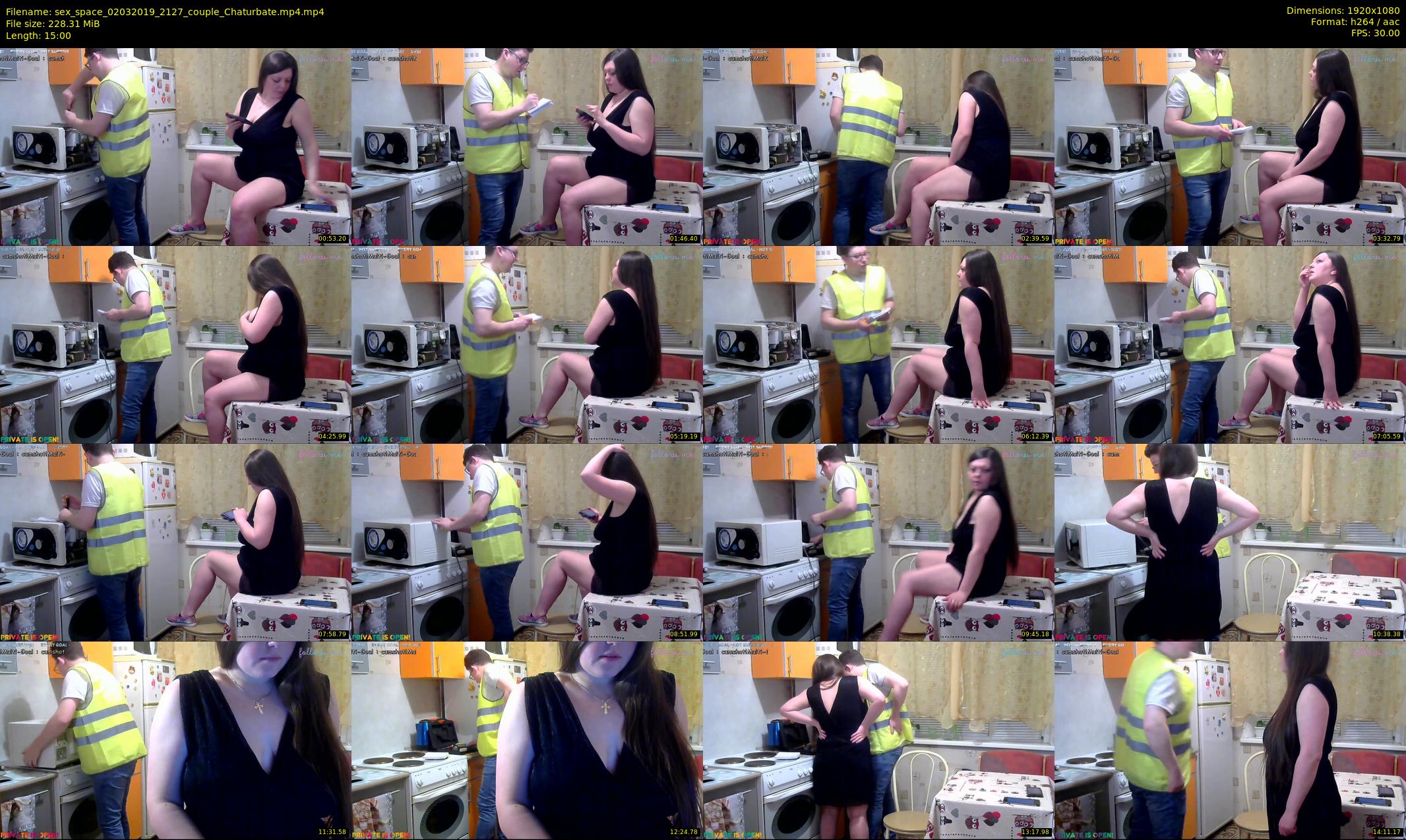 sex_space — 15 minute Chaturbate couple cam show recording, 1080p, Mar 2, 2019