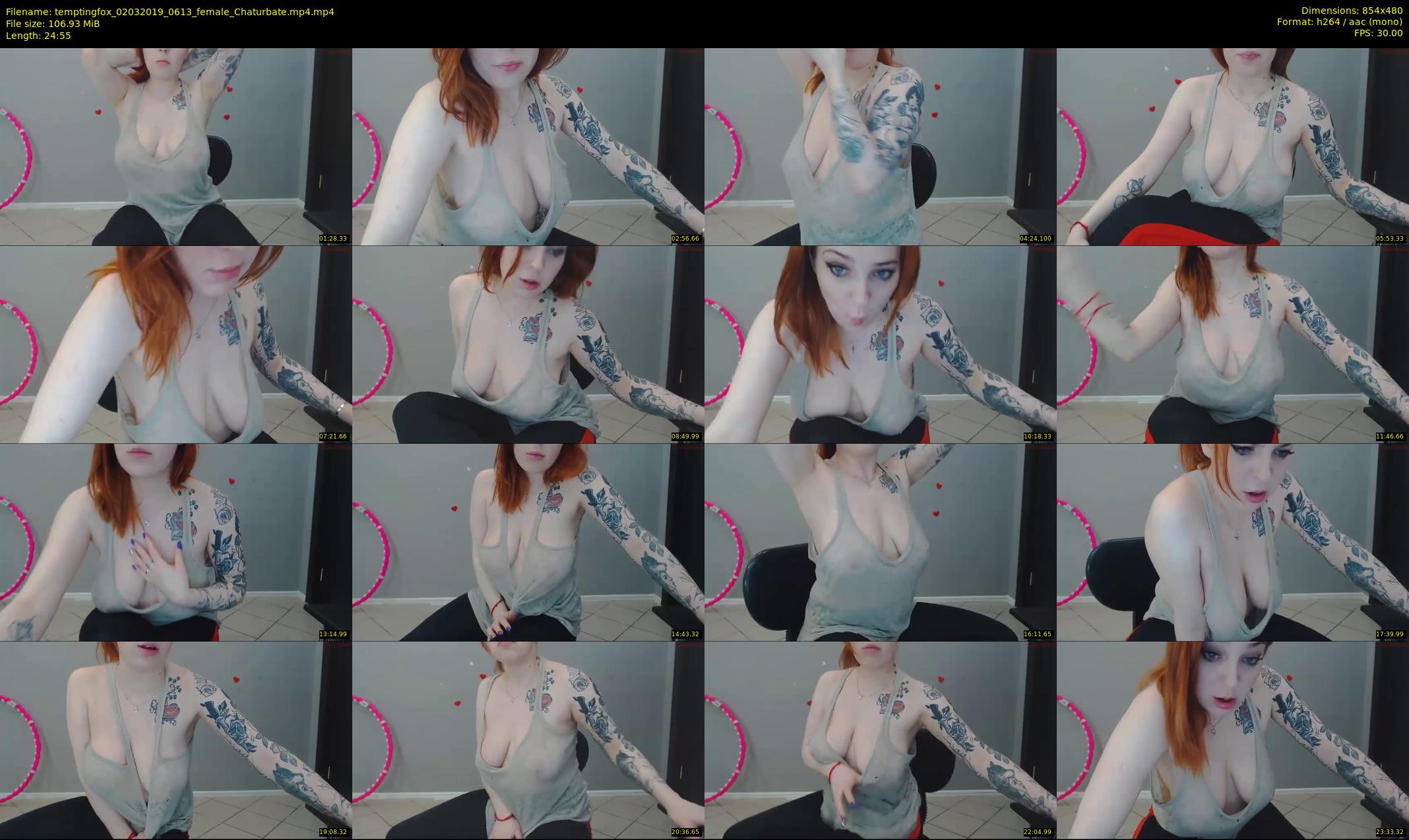 temptingfox — 25 minute Chaturbate female cam show recording, 480p, Mar 2, 2019