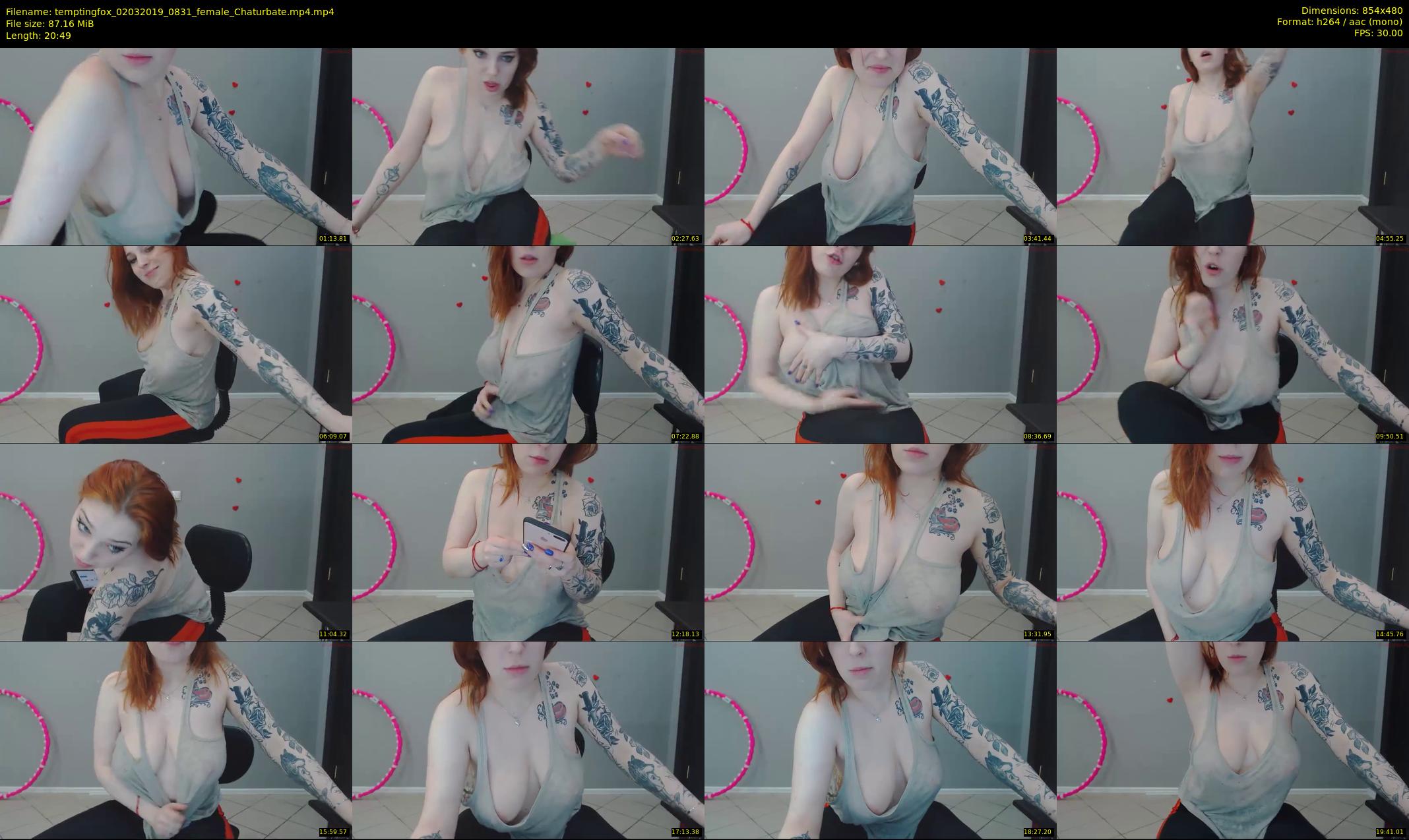 temptingfox — 21 minute Chaturbate female cam show recording, 480p, Mar 2, 2019