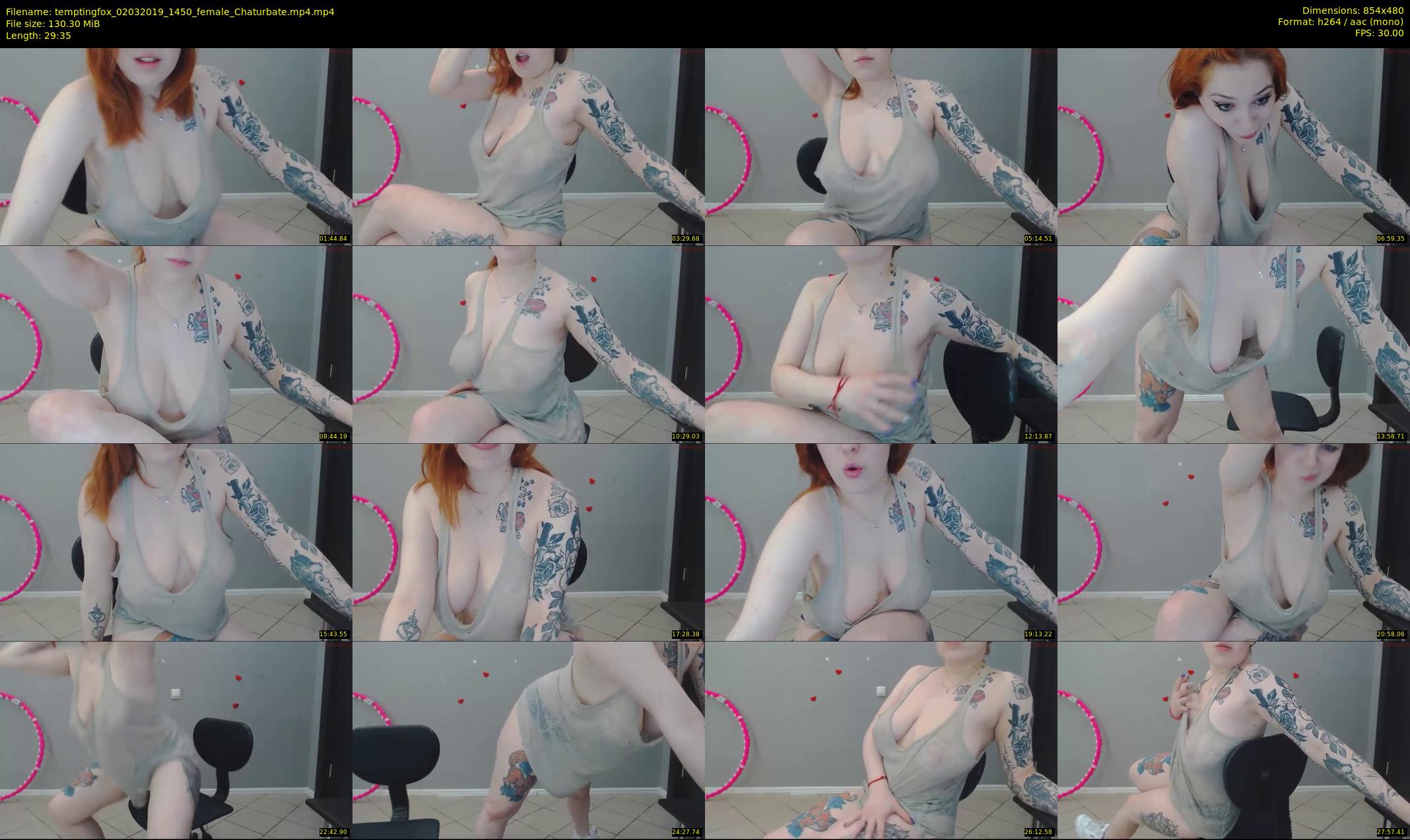 temptingfox — 30 minute Chaturbate female cam show recording, 480p, Mar 2, 2019