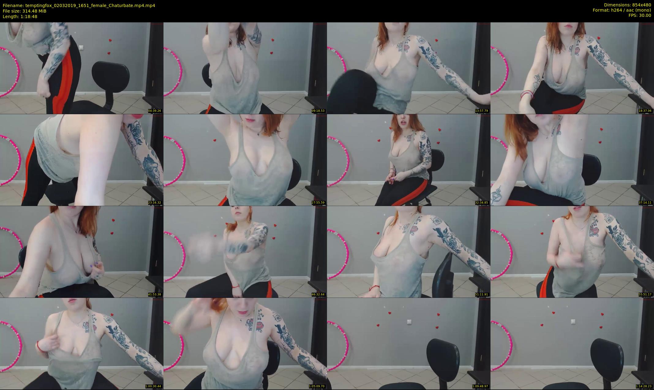 temptingfox — 79 minute Chaturbate female cam show recording, 480p, Mar 2, 2019