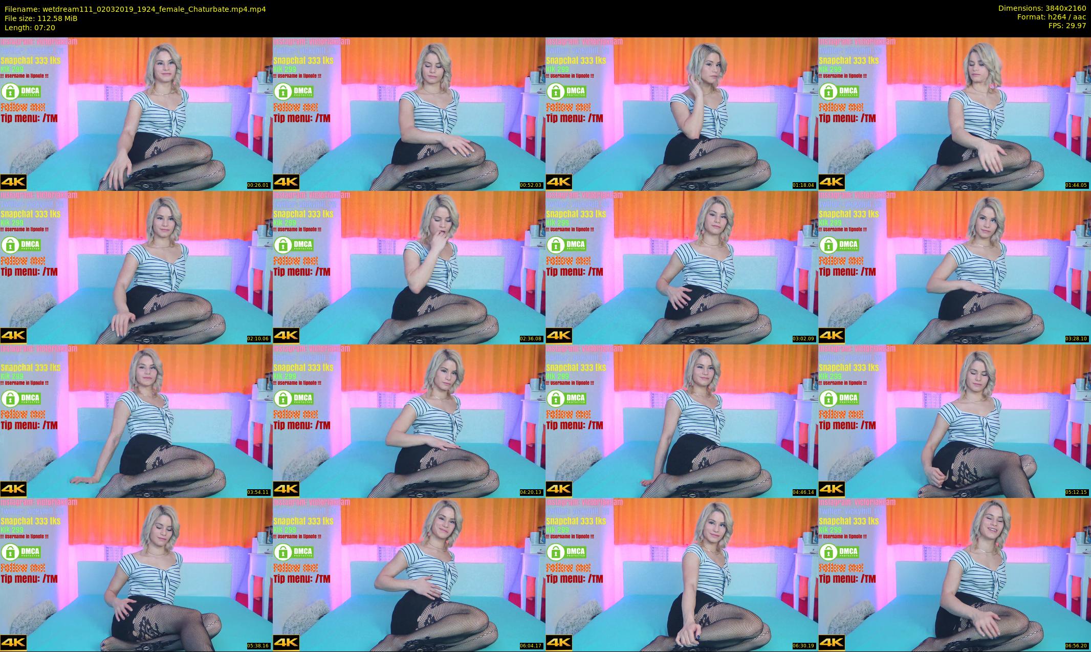 wetdream111 — 8 minute Chaturbate couple cam show recording, 4K, Mar 2, 2019