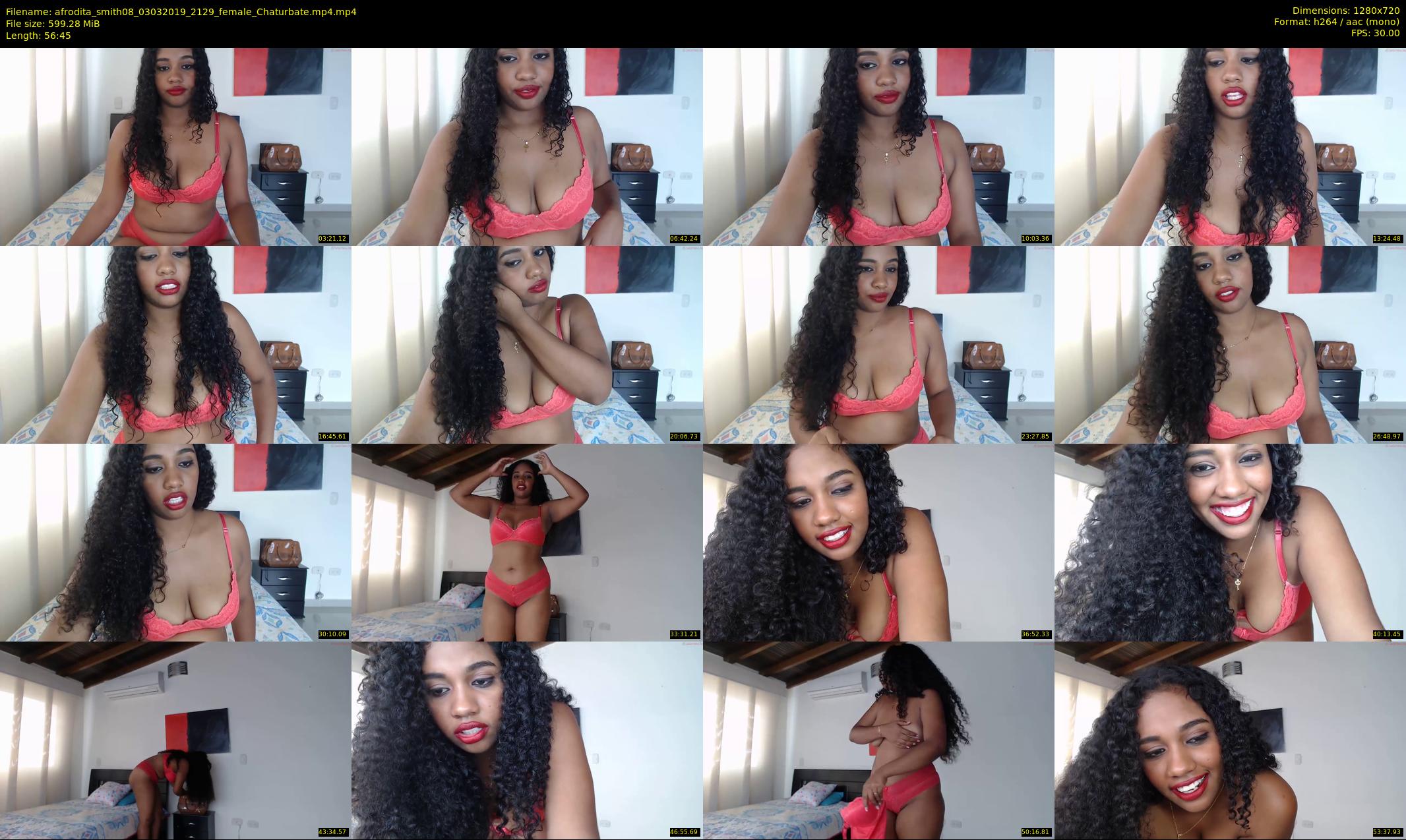 afrodita_smith08 — 57 minute Chaturbate female cam show recording, 720p, Mar 3, 2019